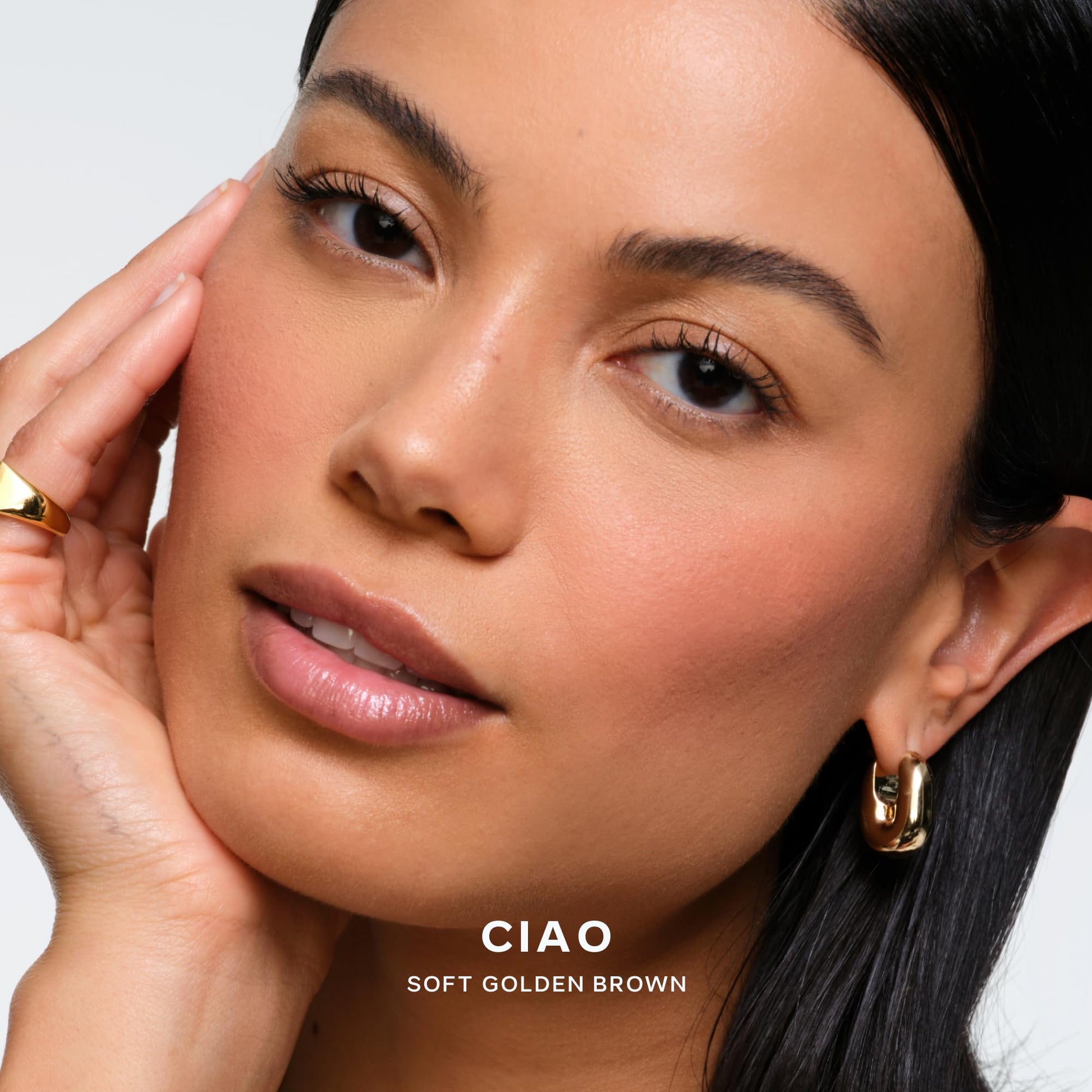 Saie SuperSuede Baked Blush - Talc-Free Powder Blush for Cheeks Infused with Hyaluronic Acid, Glycerin + Squalane - Hydrating Face Makeup for a Natural, Diffused Flush of Color - Ciao (0.1 Ounce) SaieAu supplements