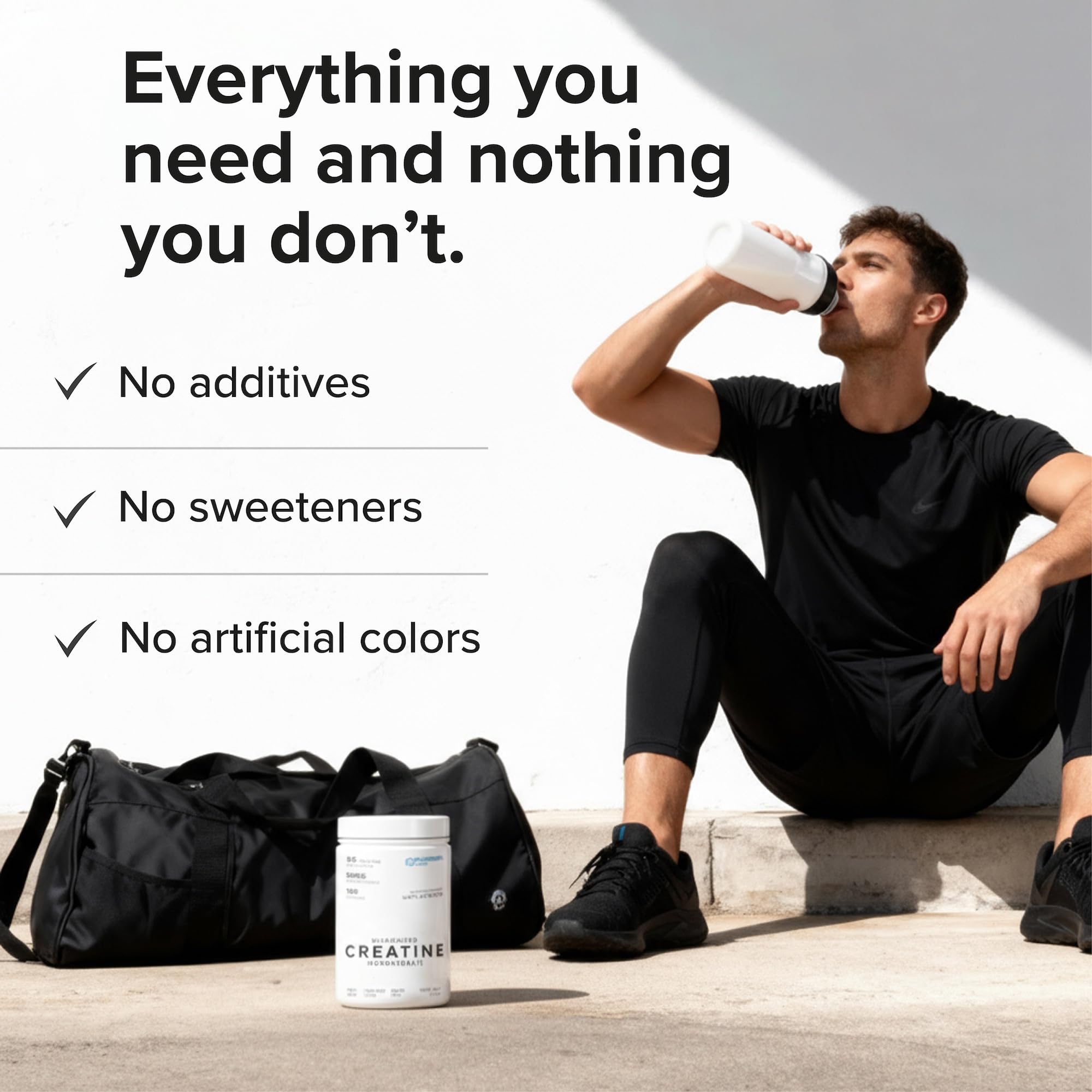 Puregen Labs Micronized Creatine Monohydrate Powder 500g – Pure, Unflavored, No Additives | 5000mg Per Serv (5g) - 100 Servings | Third Party Tested for Quality P Puregen LabsAu supplements
