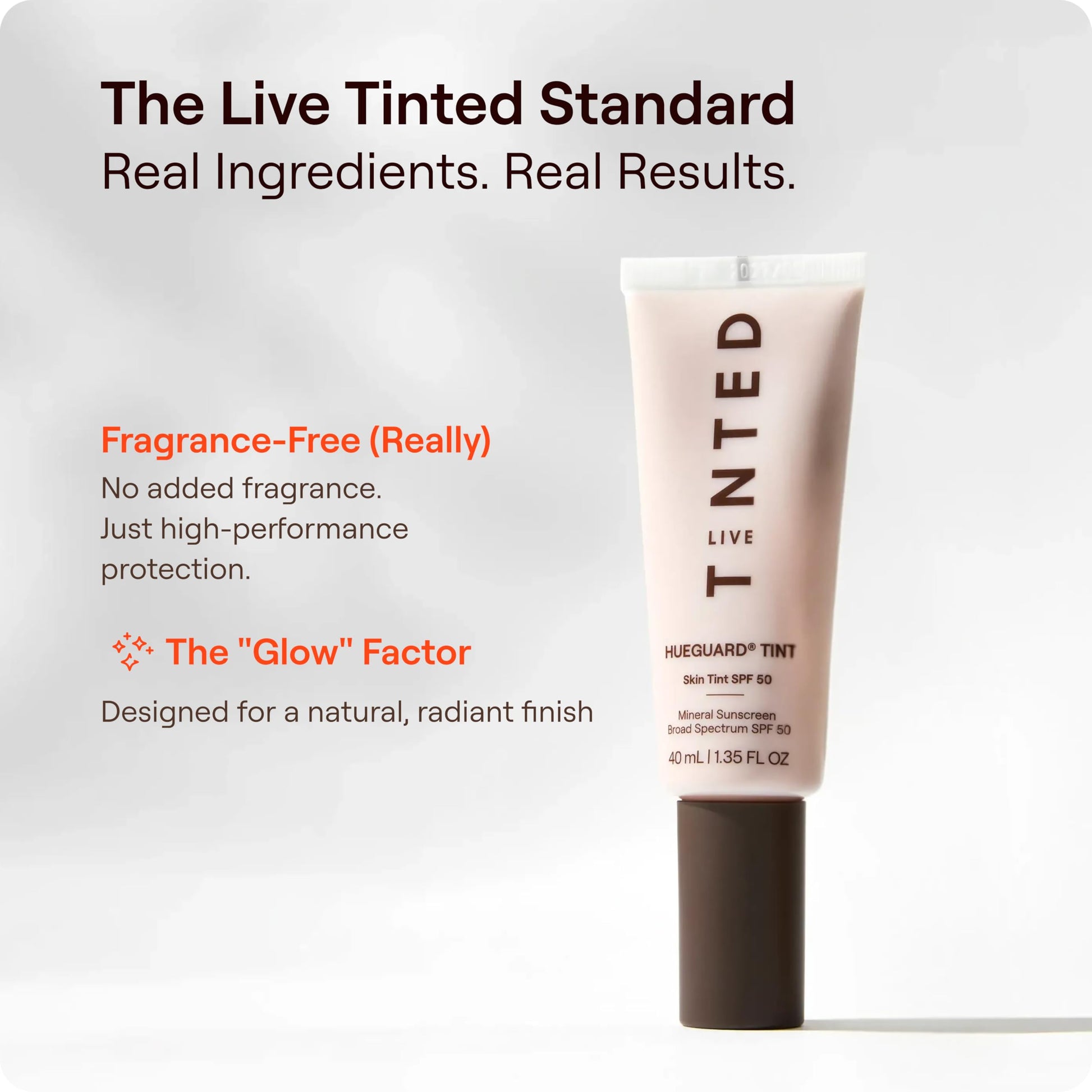Live Tinted Hueguard Skin Tint SPF 50 - Tinted Mineral Sunscreen with Light-Medium Buildable Coverage With a Hydrating and Radiant Finish - Water and Sweat Resistant, 1.35 fl oz - Shade 10 Live TintedAu supplements