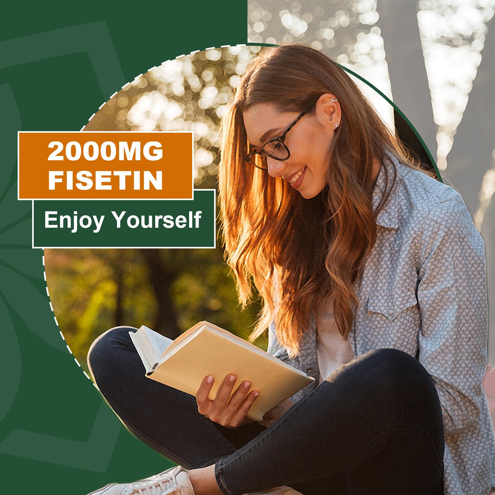 Liposomal Fisetin Supplement, 2000MG, 98% Pure Fisetin Polyphenols Antioxidants, with Quercetin, TMG and Resveratrol, for Healthy Aging, Cognitive Support, 120 Capsules NICMINAu supplements