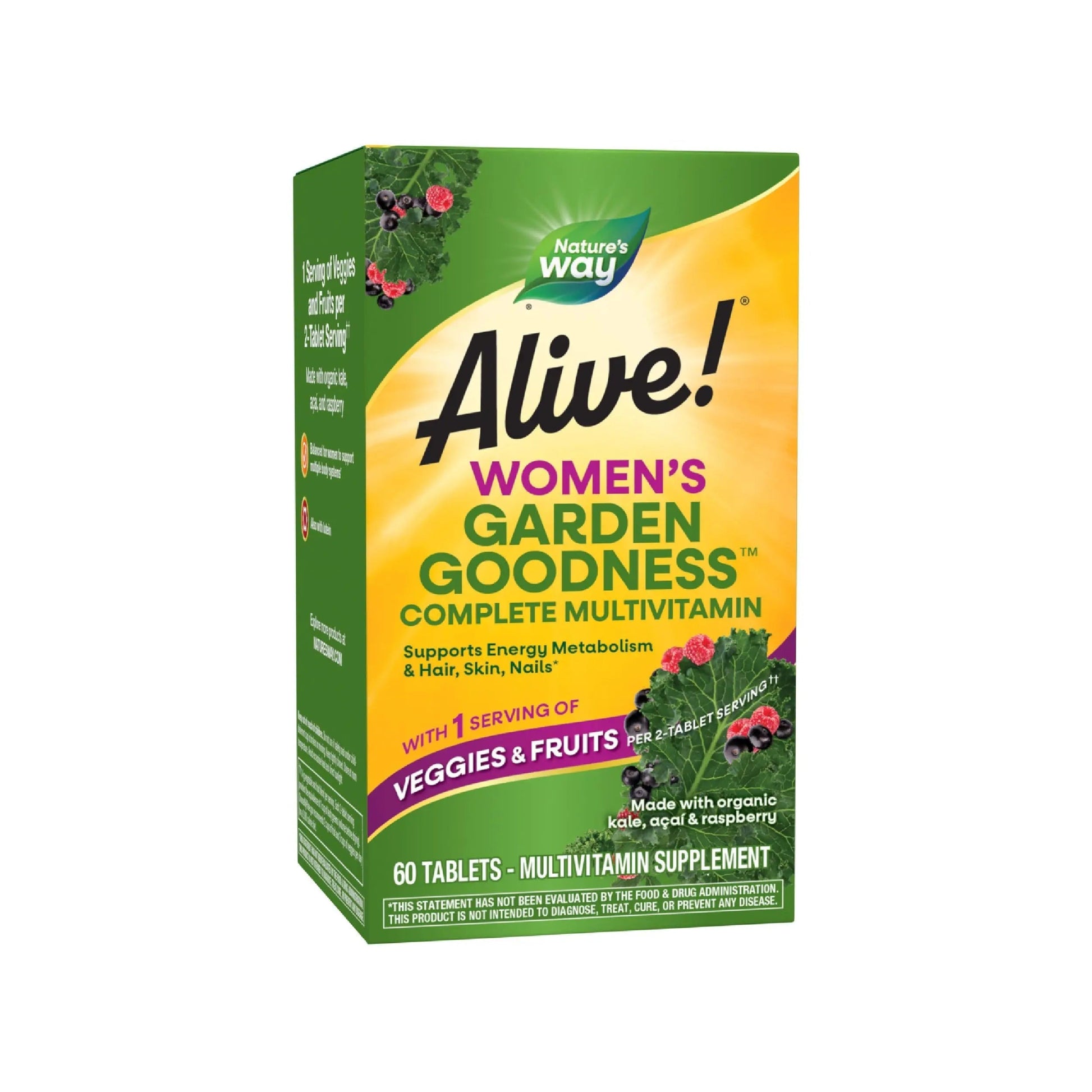 Nature's Way Alive! Garden Goodness Multivitamin for Women, High Potency B-Vitamins to Support Cellular Energy Nature's WayAu supplements
