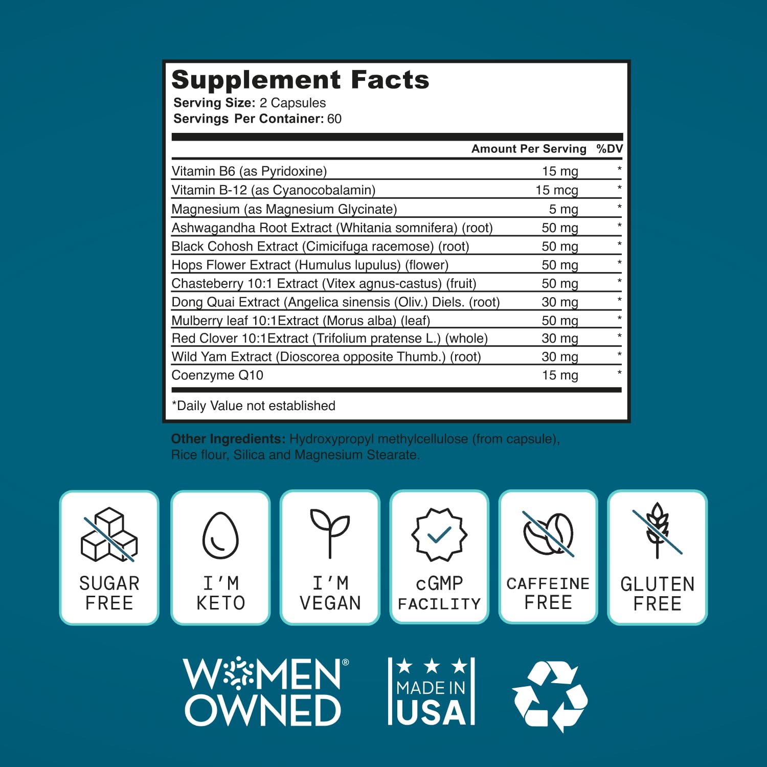 SELF NUTRITION Menopause Support for Women -All-Natural, Hormone-Free Perimenopause & Menopause Support. Unique Blend for Hot Flashes, Mood, Energy, Sleep & More. Vegan, Gluten-Free, 60 Capsules. SELF NUTRITIONAu supplements