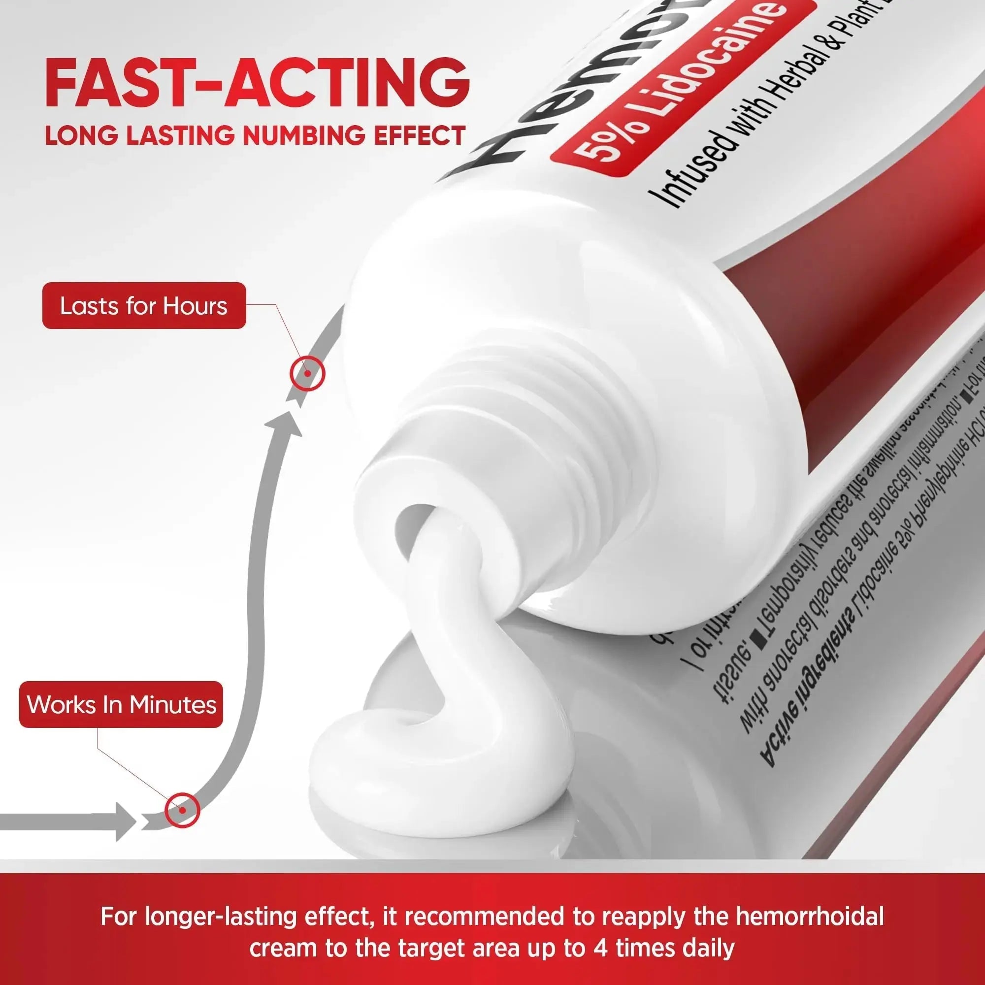 Treatonic Hemorrhoid Treatment Cream: 5% Lidocaine Hemorrhoid Cream for Numbing Relief of Pain, Burning, Itching, Discomfort, & Swelling - Fissure & Hemorrhoids - 1.76 oz TreatonicAu supplements