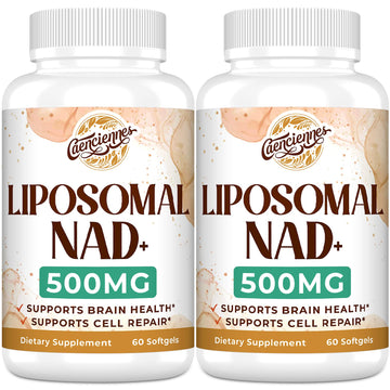 Liposomal NAD+ 500 MG Supplement, True NAD Plus Supplement, Superior Absorption, Boost NAD+ More Efficient Than Nicotinamide Riboside for Cellular Energy, Healthy Aging, 120 Serving CaenciennesAu supplements