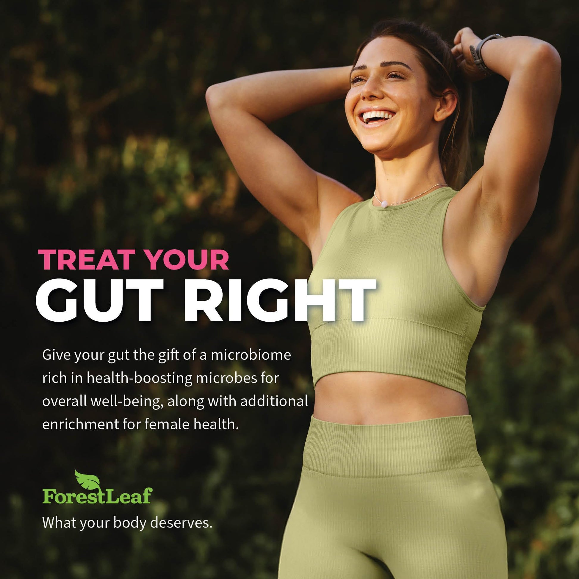 ForestLeaf Womens Probiotic 50 Billion CFU with Organic Prebiotics, Digestive Enzymes ForestLeafAu supplements