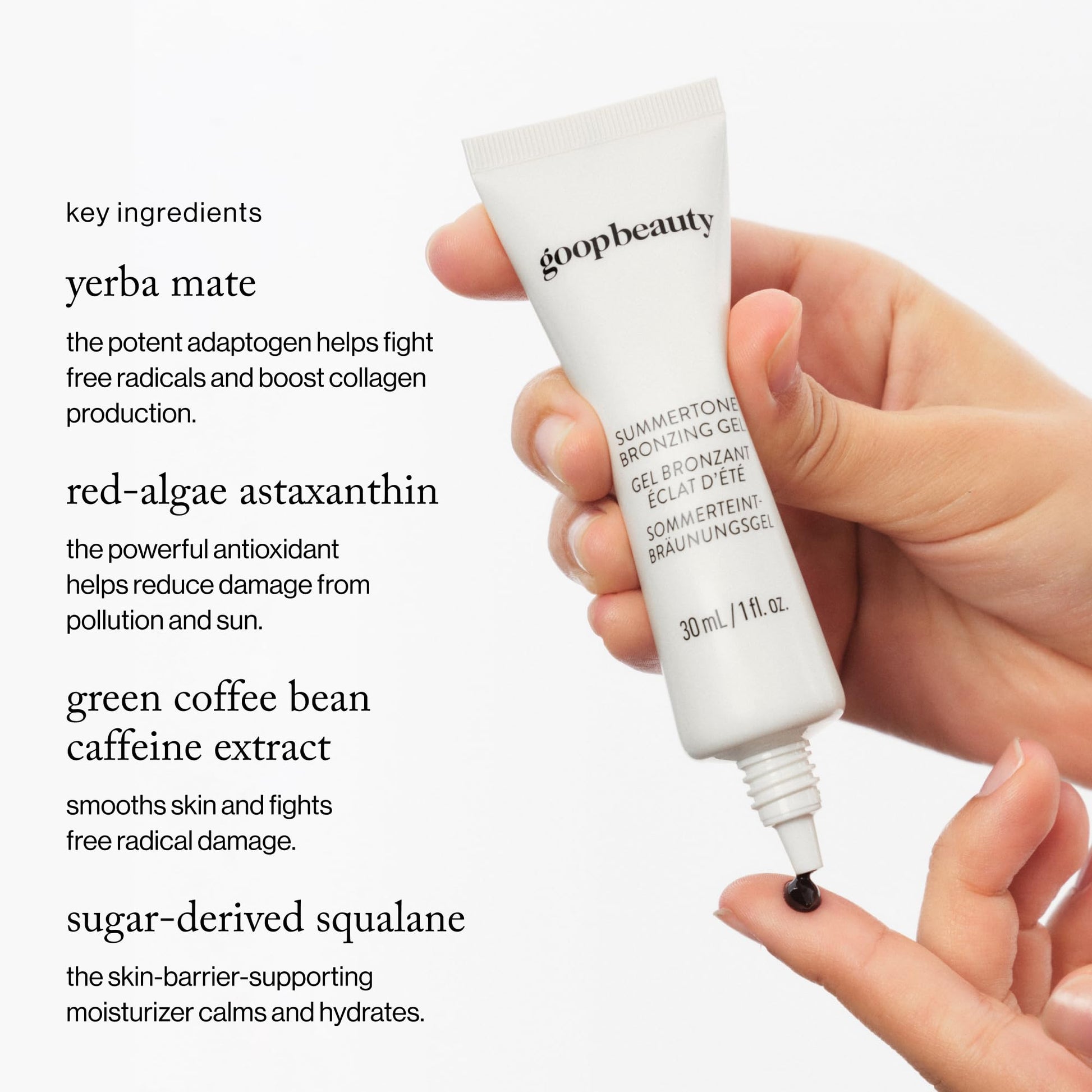 goop Beauty Summertone Bronzing Gel | Hydrating Skin Tint for a Sun-Kissed Glow | Vitamin E & Red Algae Astaxanthin | 1 fl oz goopAu supplements