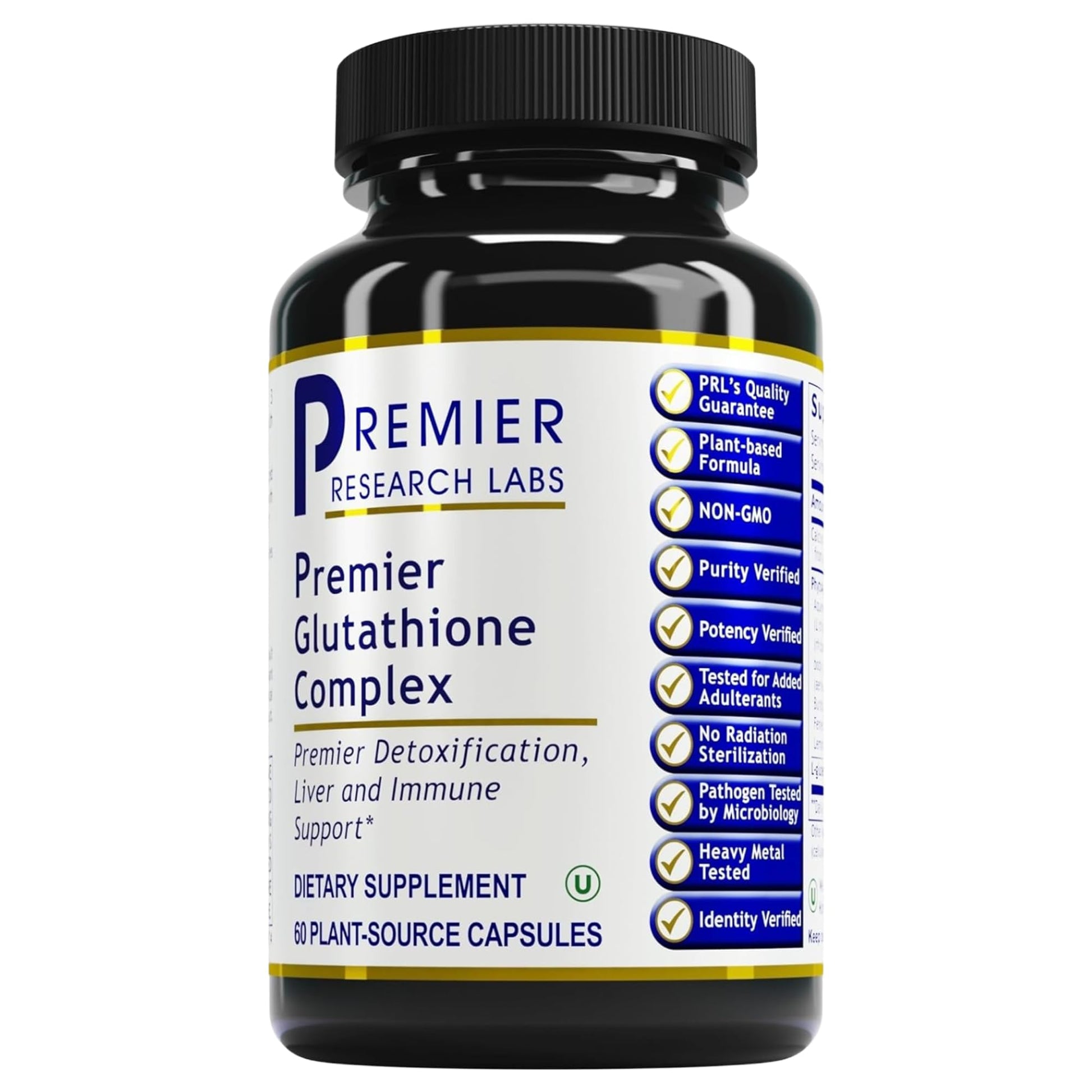 Premier Research Labs Glutathione Complex - Liver & Immune Support Supplement - Glutathione Pill for Natural Liver Cleanse - 60 Vegetarian Capsules Premier Research LabsAu supplements