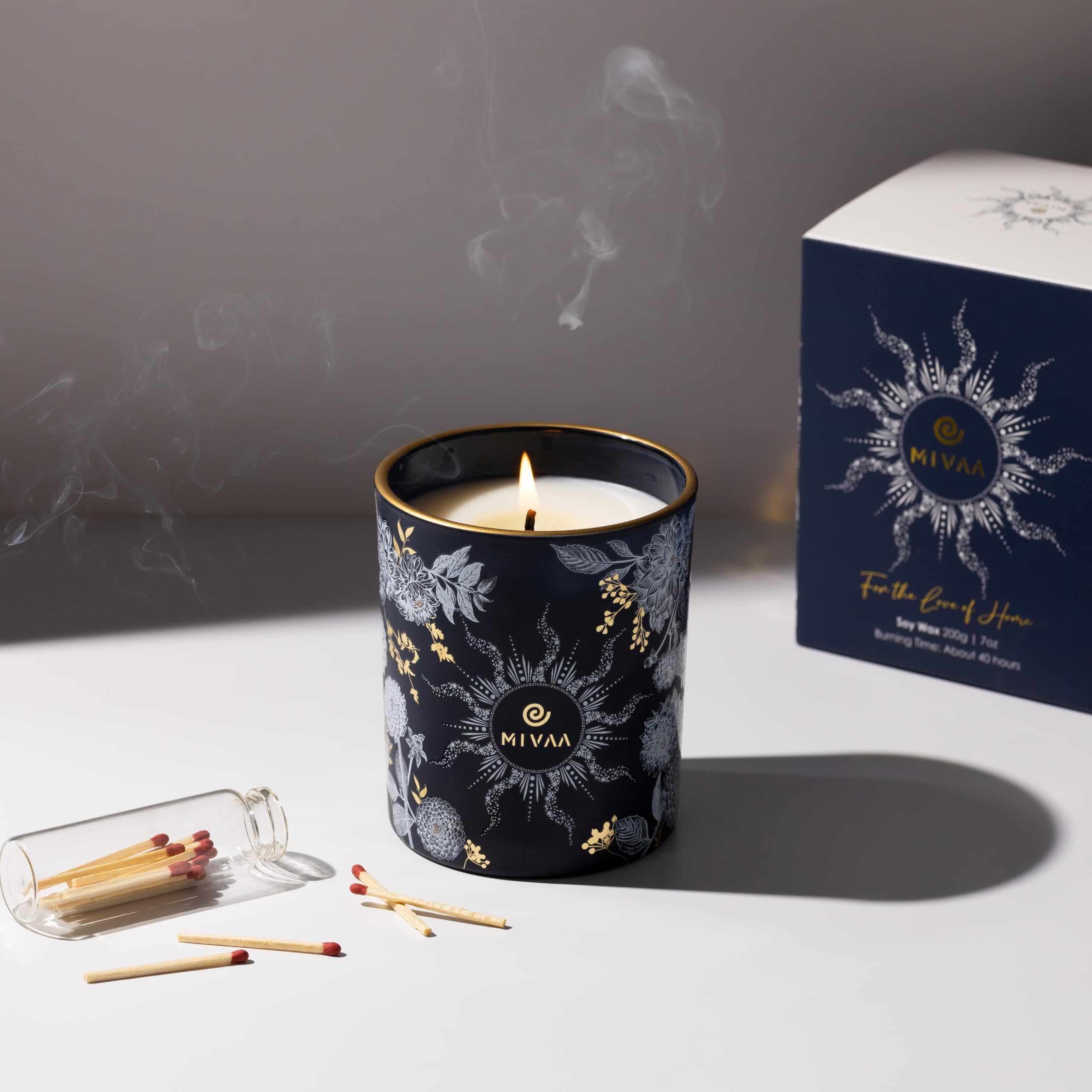 Mivaa Scented Candles - 100% Natural Soy Wax, 40 hrs Burn, Lead-Free Wicks, Holiday, Fall, Winter Msupps.comAu supplements