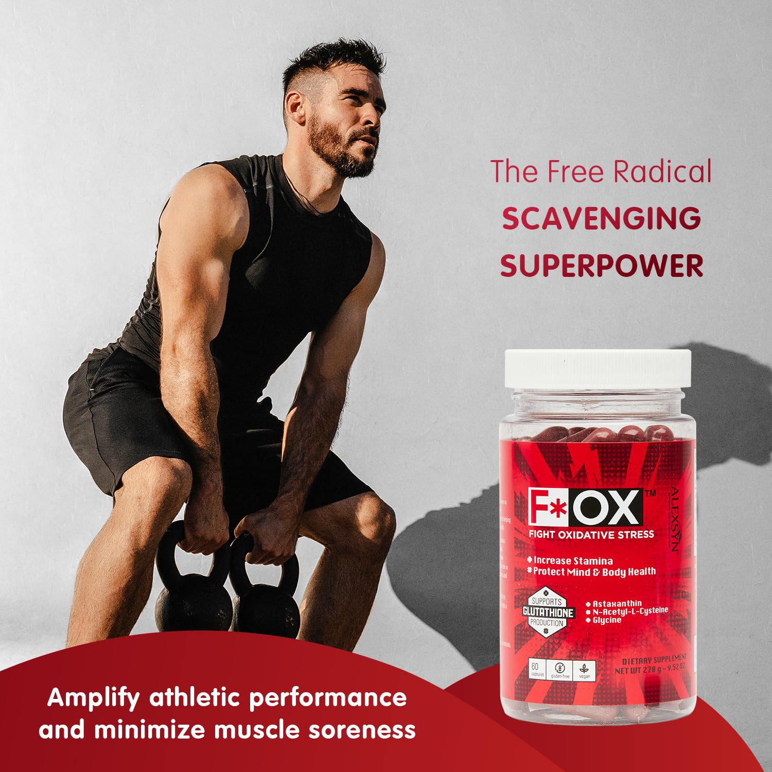 Alexsyn Antioxidant Support Formula – Concentrated Vegan & Gluten-Free Capsules – Helps Defend Against Oxidative Stress and Maintain Daily Vitality – 60 Capsules AlexsynAu supplements