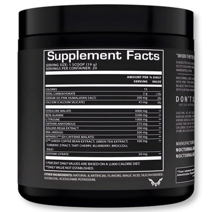 Nocturnal Labz Dark High Stim Pre Workout Powder | Potent Pre-workout Formula for Men NocturnalUS supplements