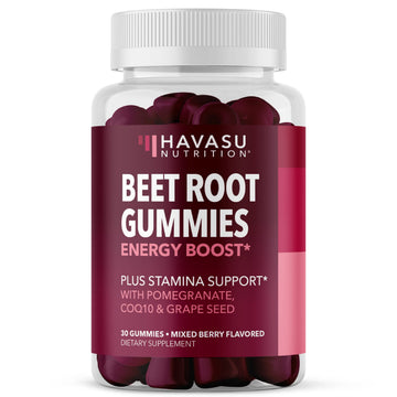 Beet Root Gummies with COQ10 Energy Supplement | Nitric Oxide Supplement for Healthy HAVASU NUTRITIONUS supplements