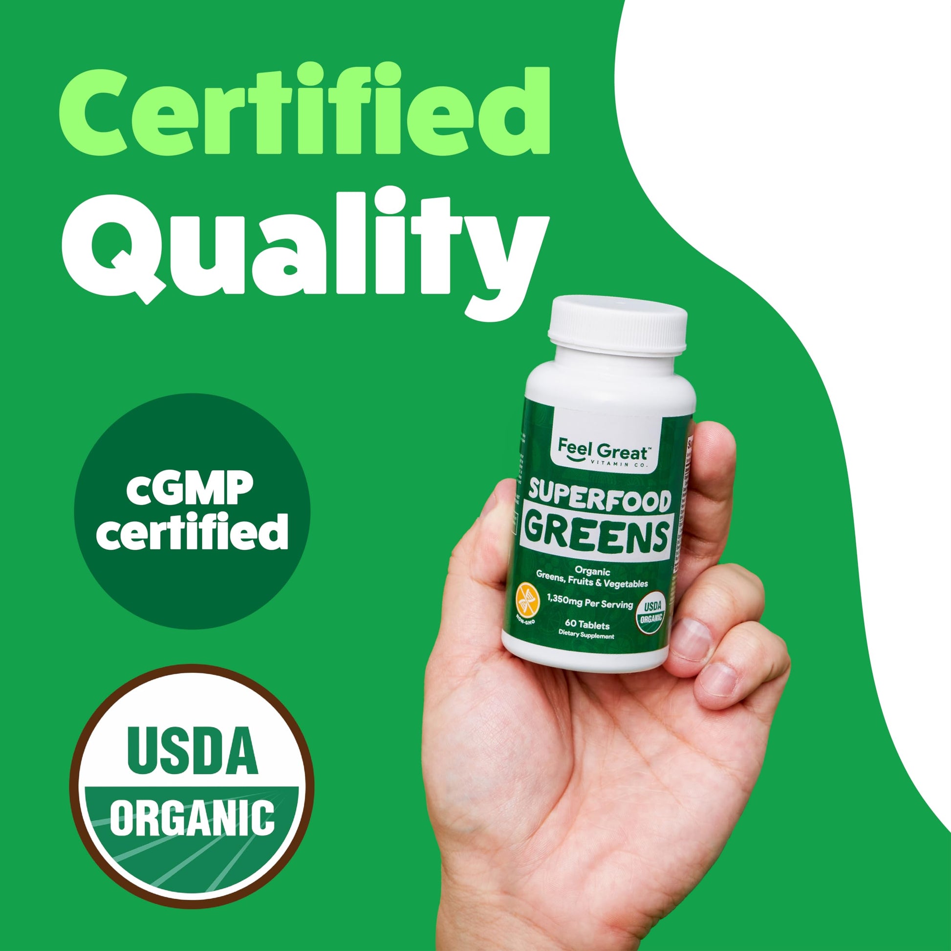 Superfood Greens by Feel Great Vitamin Co. | Organic Greens, Fruits and Veggies The Feel Great Vitamin CompanyUS supplements
