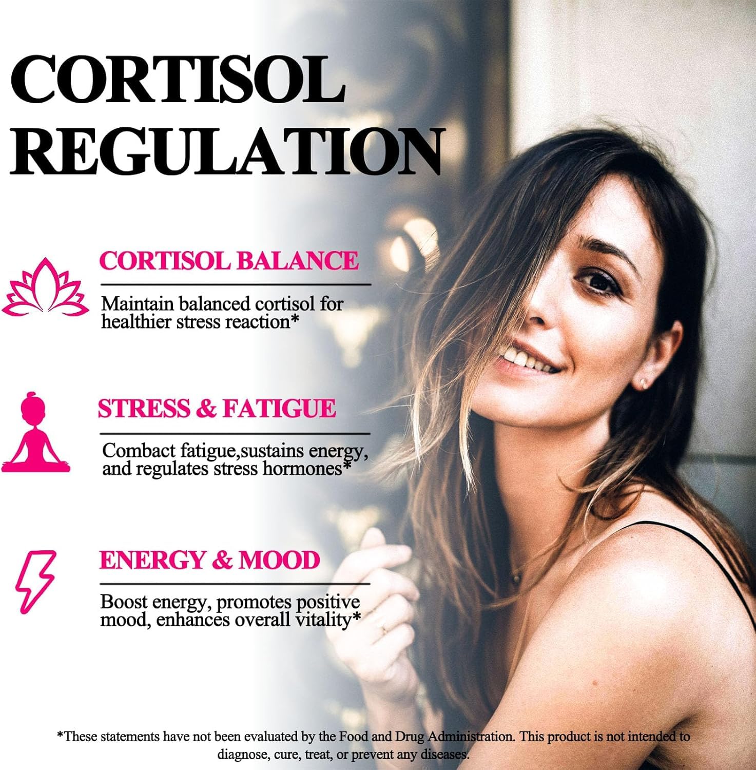 Cortisol Supplement Liquid Drops, 17-in-1 Cortisol Reducer w. Ksm-66 Ashwagandha Theanine Rhodiola Rosea Magnesium Phosphatidylserine, Hormone Balanced & Lower Cortisol for Women Calm* Relaxation AMENQ hHEALTHAu supplements