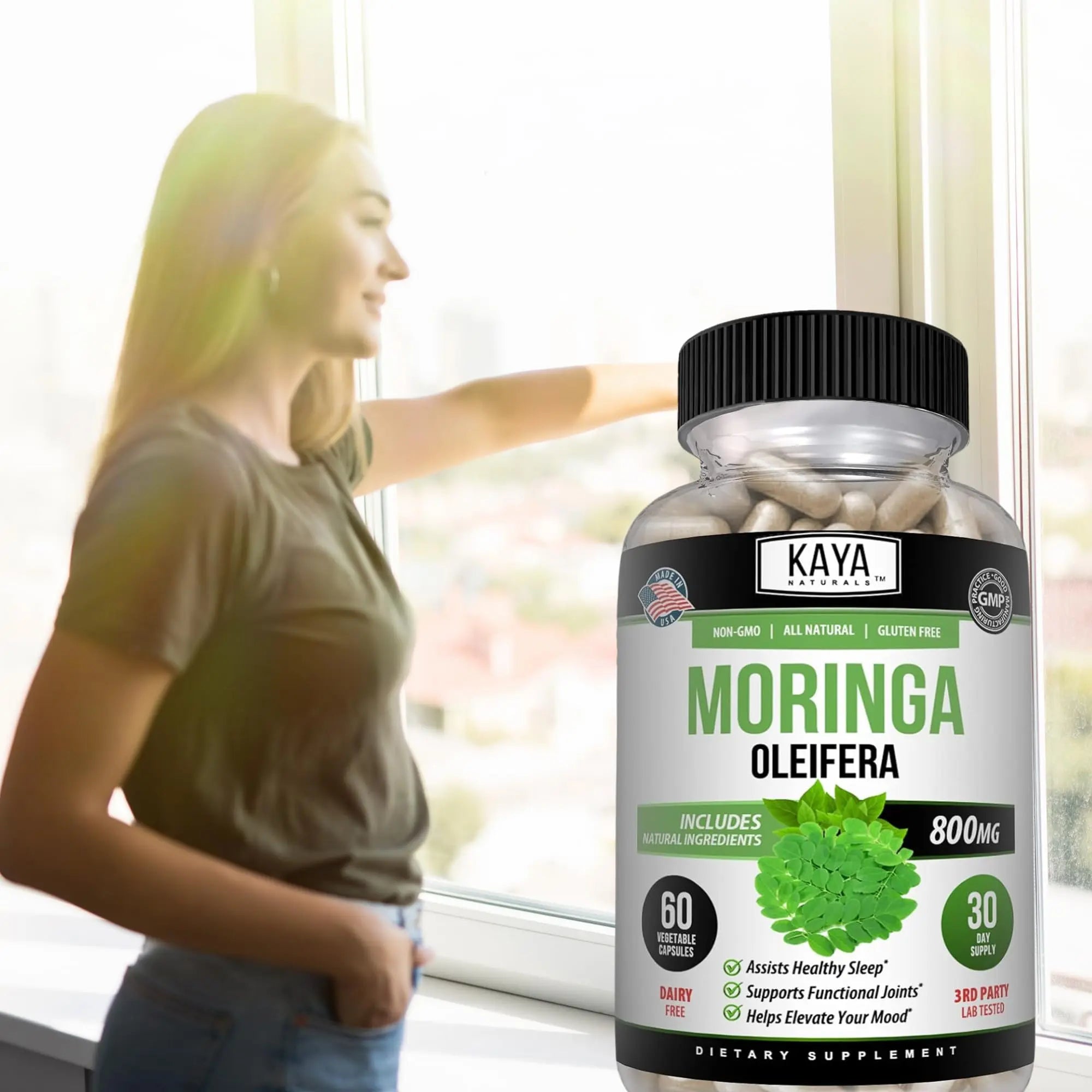 Kaya Naturals Moringa Leaf Extract - Complete Greens Superfood Supplement - Pure Miracle Tree Moringa - Boost Energy Naturally Kaya NaturalsAu supplements