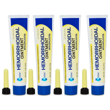 Globe Hemorrhoidal Ointment, Phenylephrine HCl, Petrolatum, Mineral Oil, Relief from Burning, Itching and Discomfort of Hemorrhoids, 2 Ounces (4 Pack) GlobeAu supplements