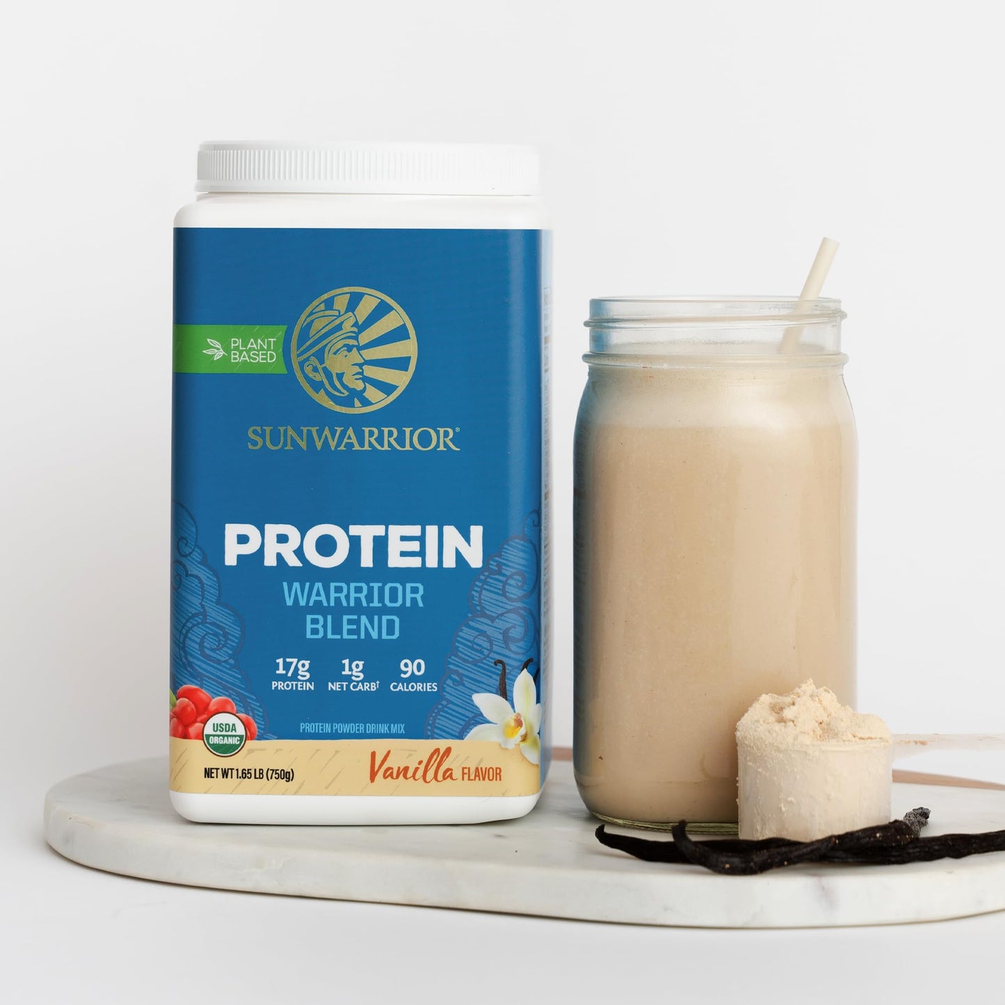 Sunwarrior Vegan Protein Powder Organic Plant-Based Protein | BCAA Amino Acids Hemp Seed Plant Protein | Soy Free Dairy Free Gluten Free Synthetic Free Non-GMO SunwarriorUS supplements