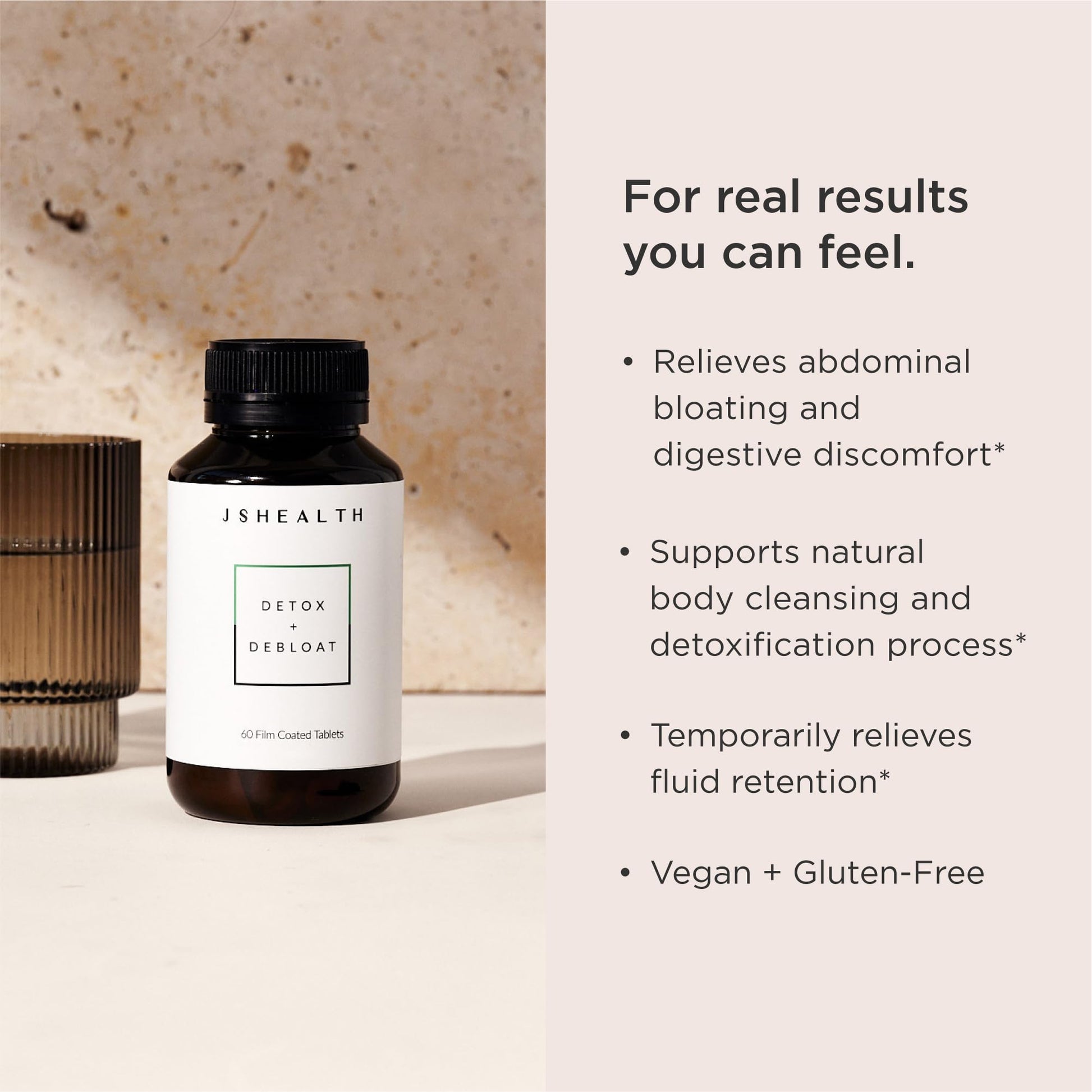 JSHealth Vitamins Detox and Debloat Liver Health Formula | Liver Detox Pills | Debloating JSHealthAu supplements