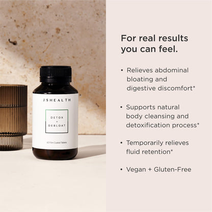 JSHealth Vitamins Detox and Debloat Liver Health Formula | Liver Detox Pills | Debloating JSHealthUS supplements