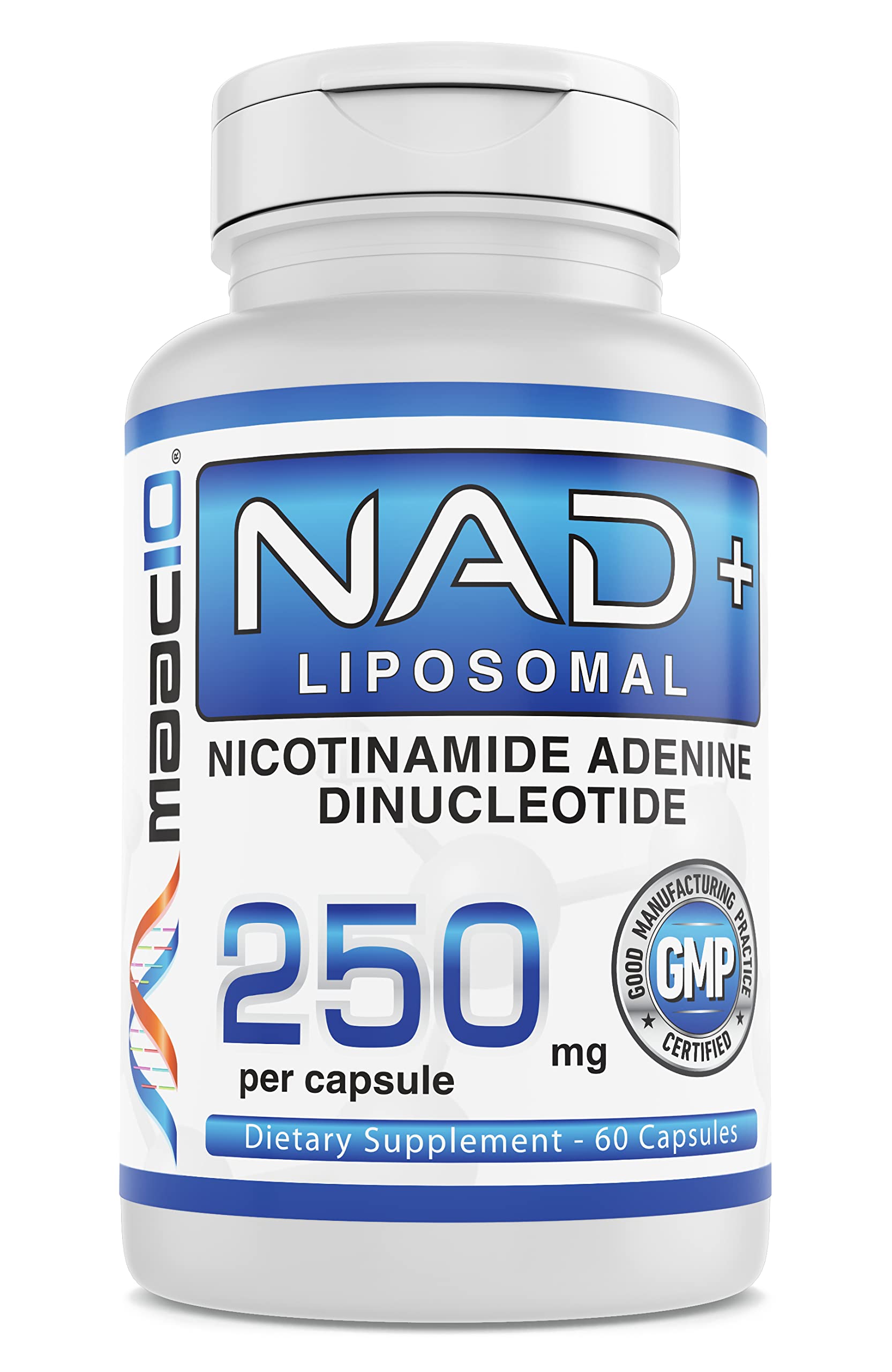 MAAC10 Liposomal NAD Supplement 500mg Serving (2x250mg Capsules) Actual Nicotinamide Adenine Dinucleotide MAAC10Au supplements