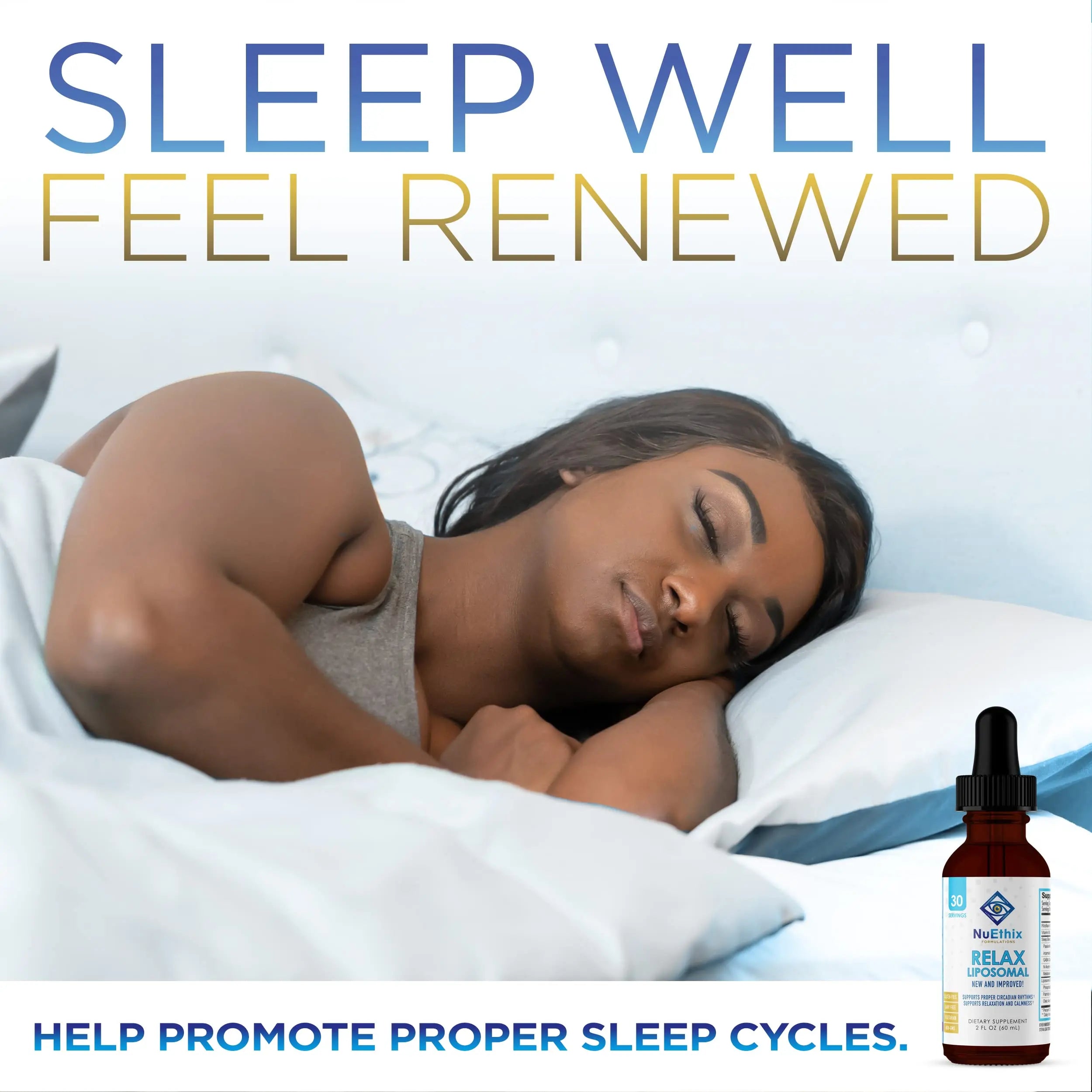 NuEthix Formulations Relaxation Supplement Bundle: Cort-Eaze Cortisol-Control Supplement, 60 Capsules, 30 Servings and Relax Liposomal, 2 Fluid Ounces, 30 Servings NuEthix Formulationsnz supplements