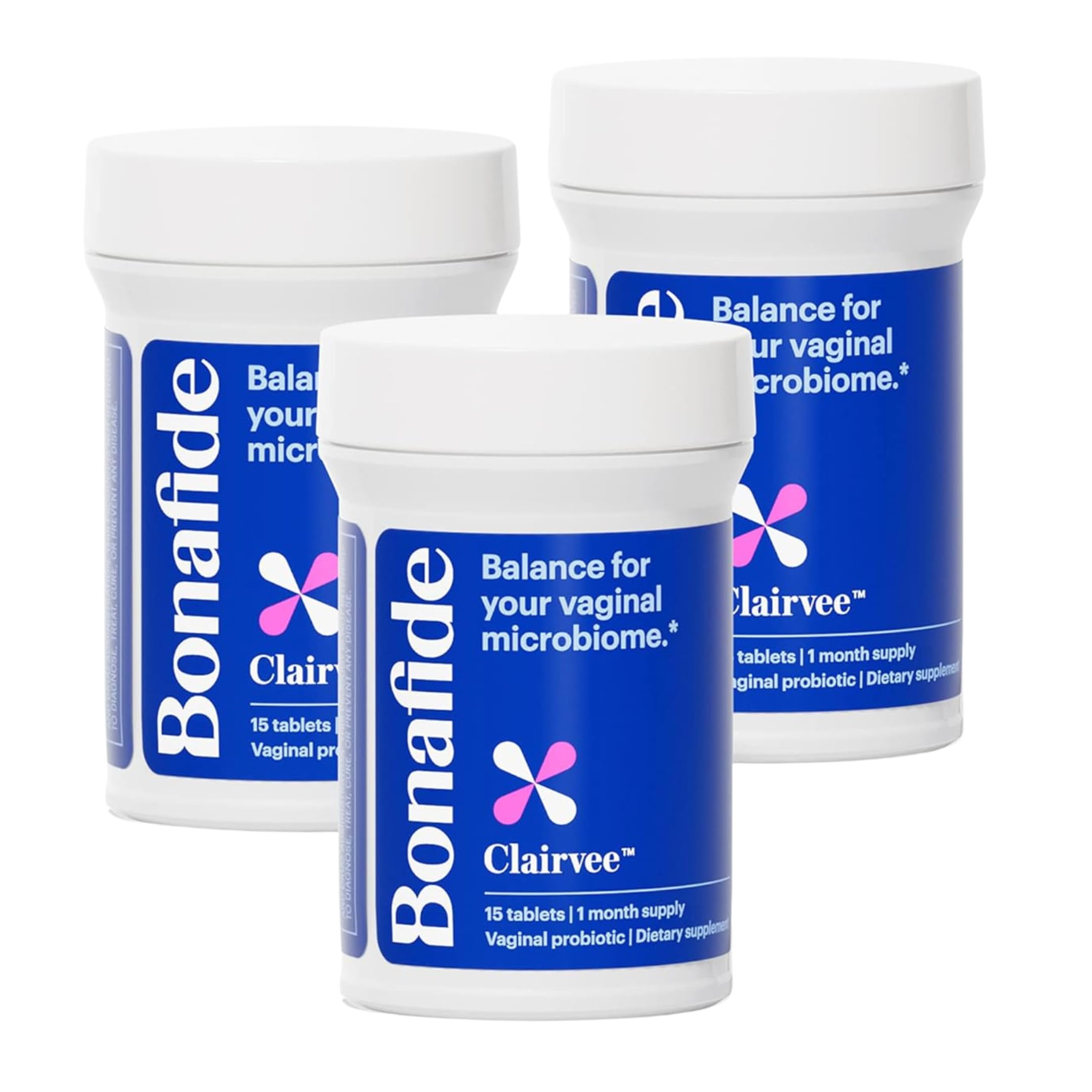Bonafide Clairvee Vaginal Probiotic – Hormone-Free, Drug-Free Relief from Odor, Vaginal Itching and Discharge – Balances Vaginal pH Levels – 90 Day Supply (45 Capsules) BonafideAu supplements