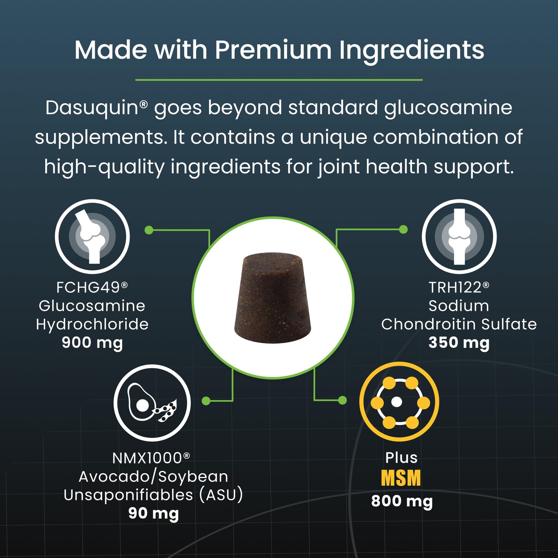 Nutramax Dasuquin for Large Dogs, Joint Health Supplement, Contains Glucosamine for Dogs, Plus Chondroitin, ASU, MSM and More, Supports Healthy Joints, Soft Chews, 150 Count Nutramax LaboratoriesAu supplements
