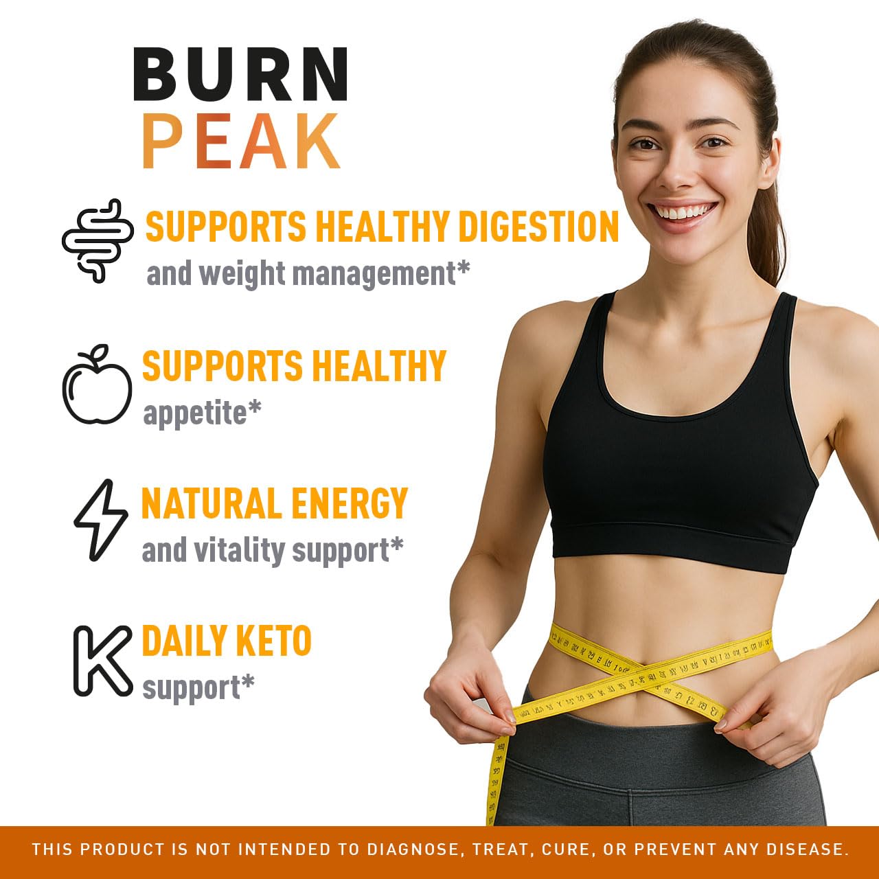 (3 Pack) Burn Peak Capsules - Official BurnPeak Weight Pills Advanced Premium Support, All Natural Burn Peak Pink Salt Trick Supplement for Overall Health & Wellness Reviews, 180 Capsules for 3 Months LIVORKAAu supplements