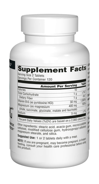 Source Naturals Ultra-Mag High-Efficiency Magnesium Complex - Maintains Muscle Source NaturalsUS supplements