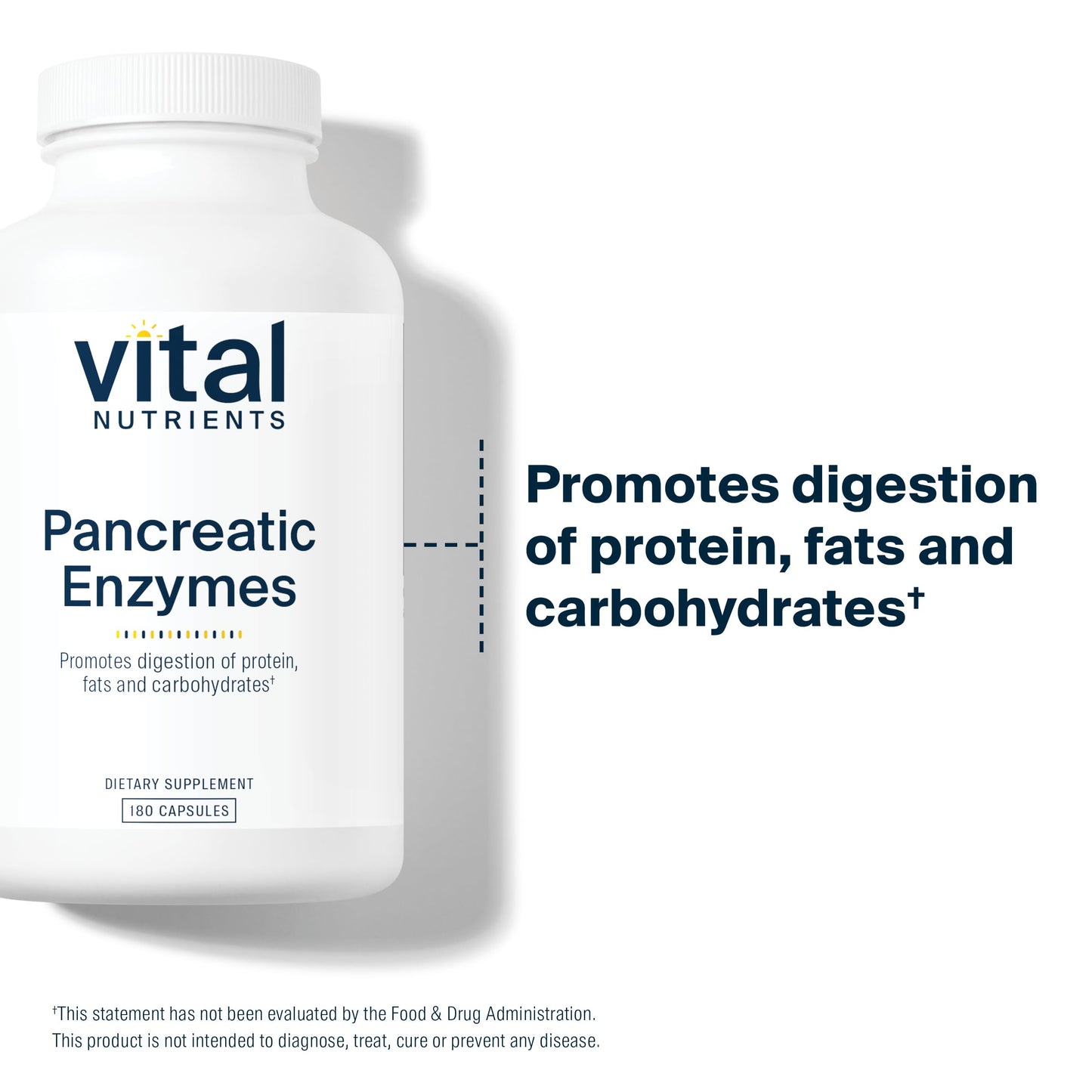 Vital Nutrients Pancreatic Enzymes 1000mg (Full Strength) | Pancreatin Digestion Supple Vital NutrientsUS supplements