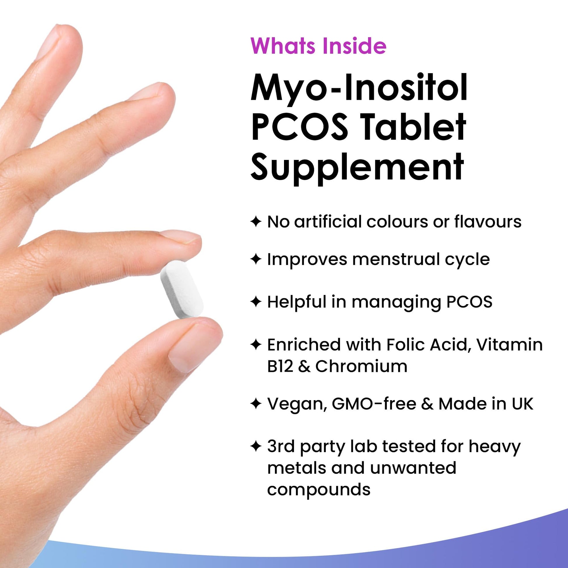 Myo-Inositol PCOS Supplement - Myo Inositol Tablets PCOS Supplement Enriched NEW LEAF PRODUCTSUS supplements