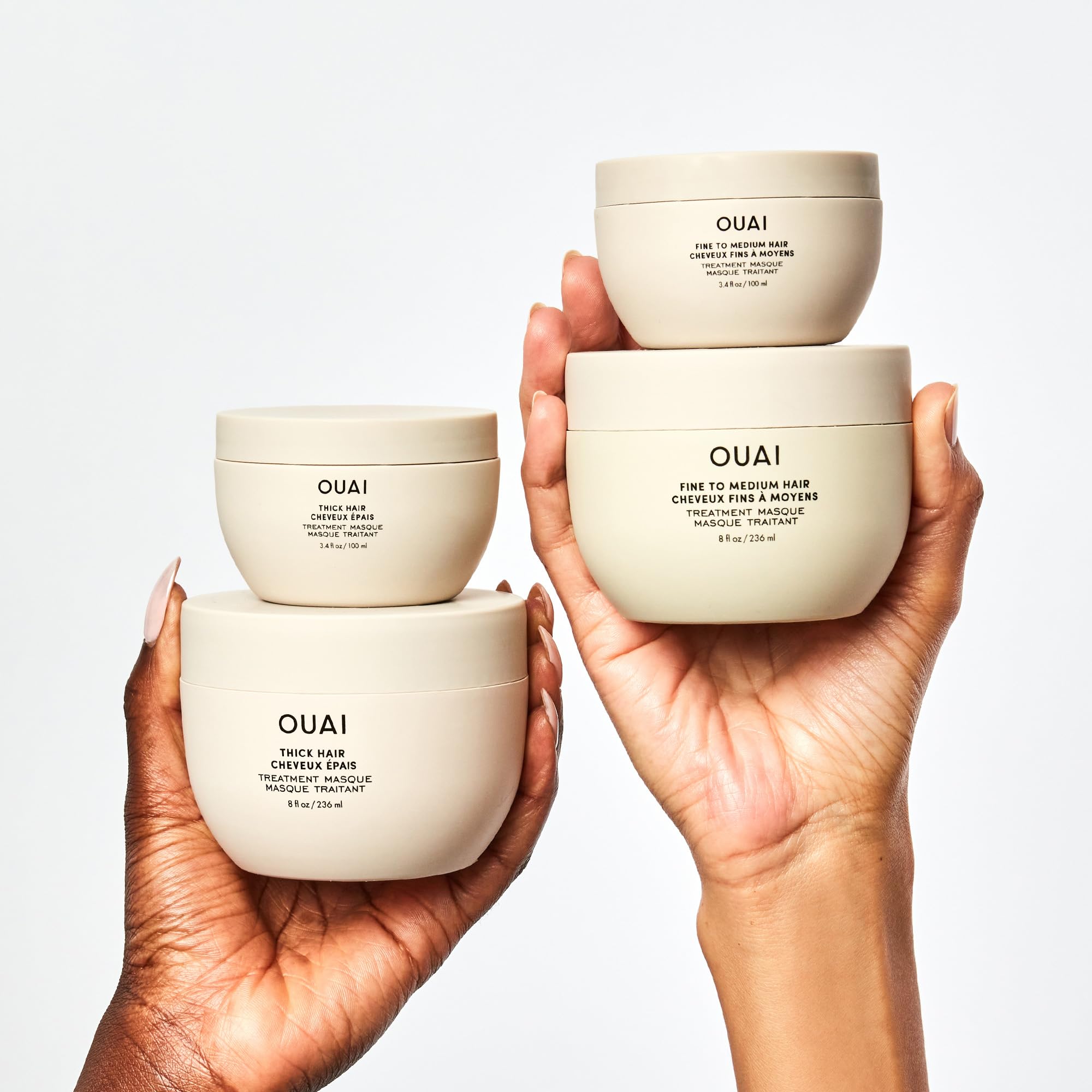 OUAI Thick Hair Mask - Treatment Masque with Almond Oil, Olive Oil, & Hydrolyzed Keratin to Restore Damaged Hair - Phthalate & Paraben Free Masque (3.4 Oz) OUAIAu supplements