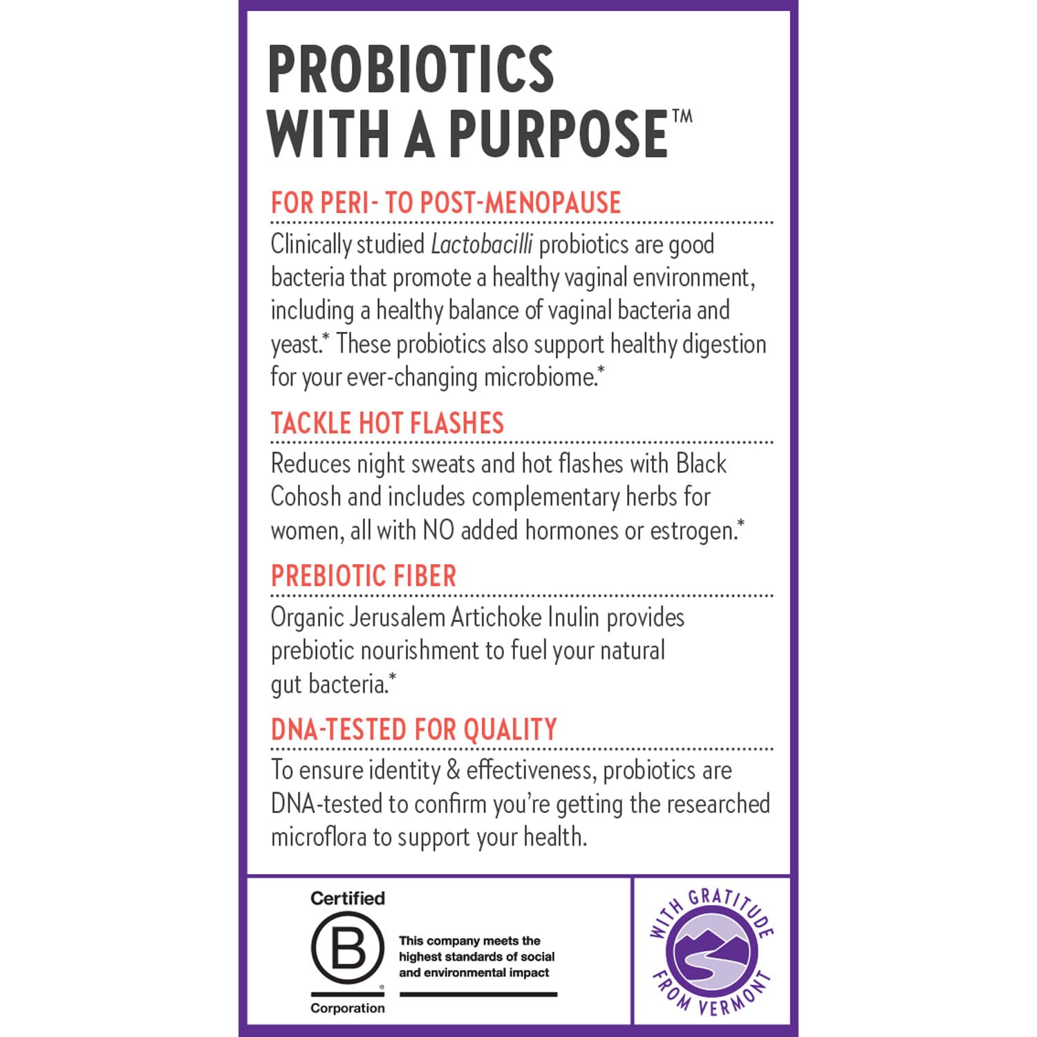 New Chapter All-Flora Probiotic Menopause Balance, Ultra-Concentrated Probiotics for Women with Black Cohosh for Menopause Hot Flashes, 100% Vegan, 30 Vegan Capsules New ChapterAu supplements