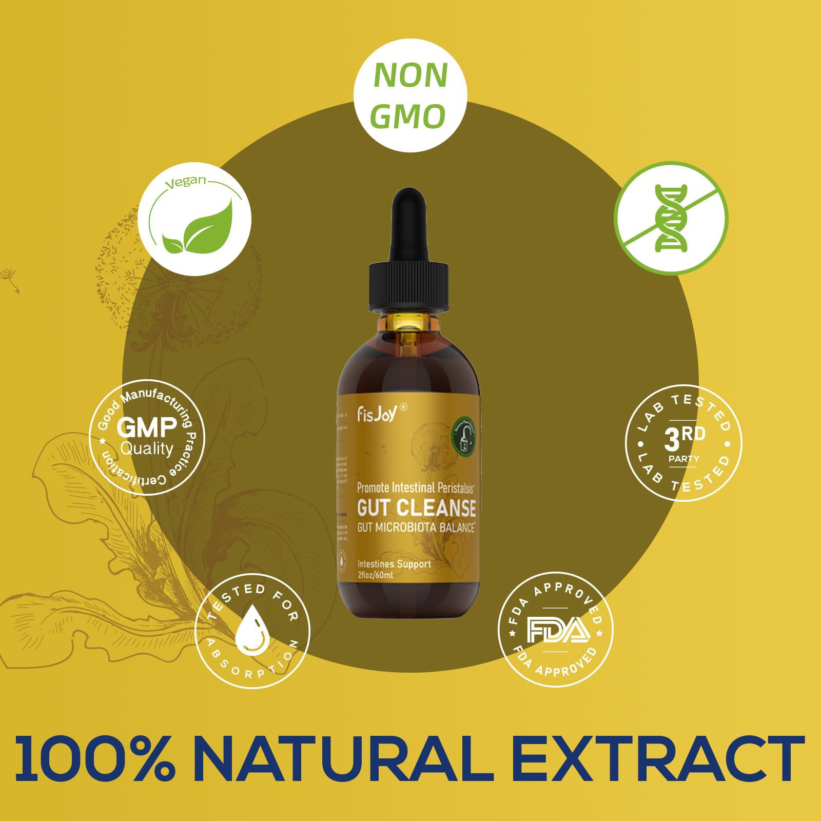 Fisjoy L-Carnitine & Herbal Liquid Drops – Gentle Daily Digestive Support with Pumpkin Seed, Clove & PAU D’Arco Extracts, Folate & Chromium, Vegan, Sugar-Free, 2 fl oz (60 mL) FisjoyAu supplements