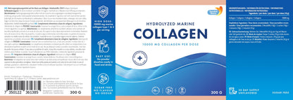 100% Marine Collagen Powder 300g I Pure Hydrolyzed Collagen Powder (Type I & III) Swedish NutraUS supplements