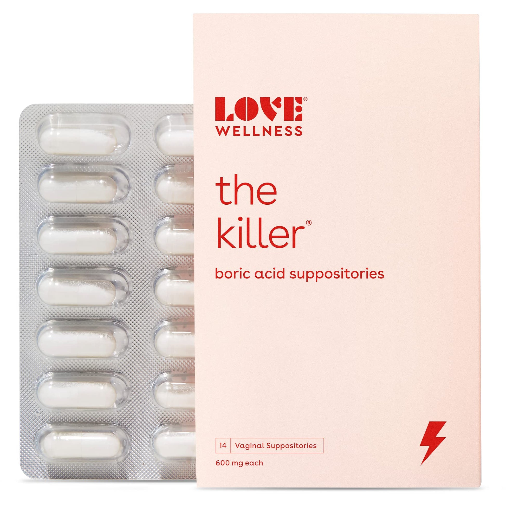 Love Wellness Boric Acid Suppositories for Women, The Killer | Vaginal Supp Love WellnessAu supplements