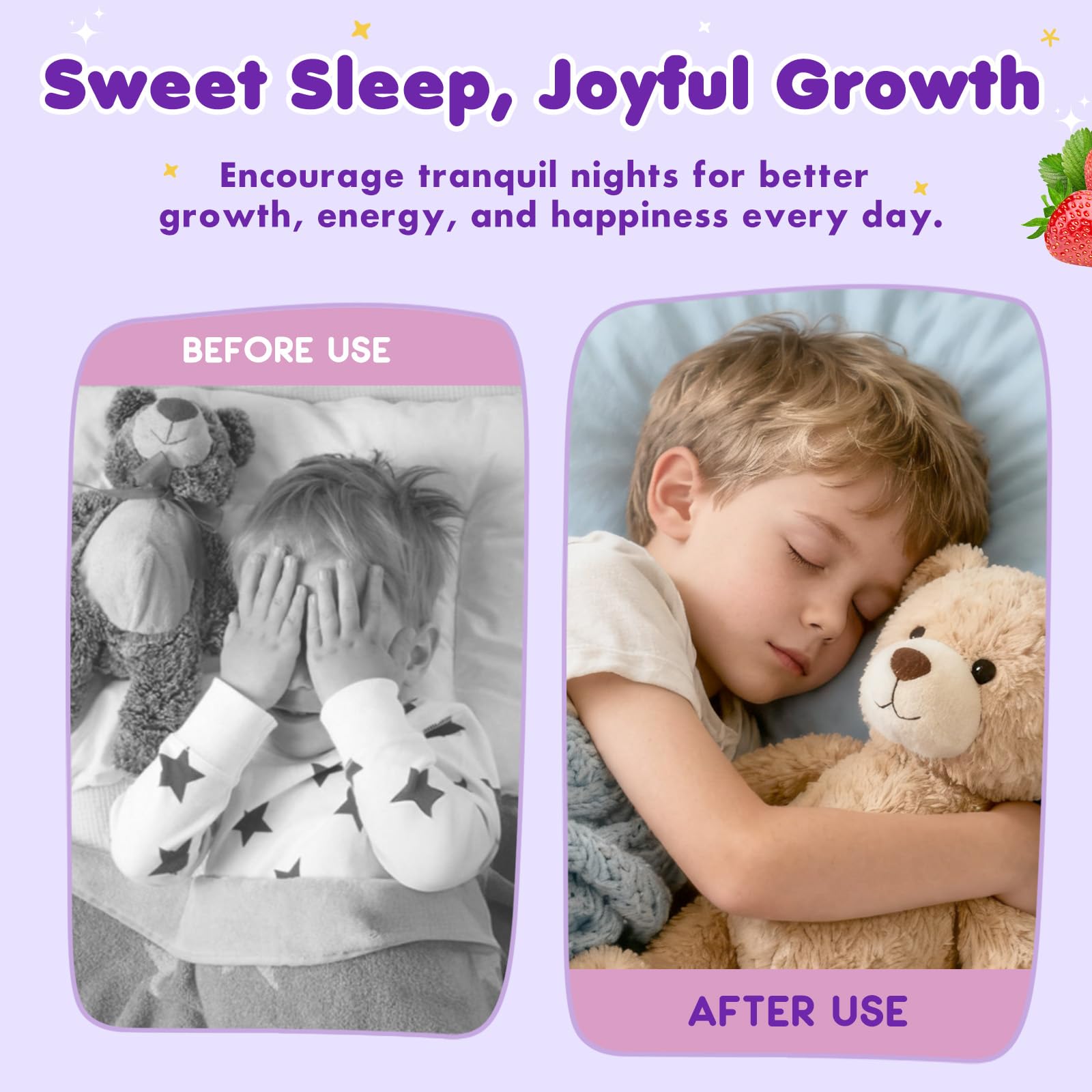 Magnesium Glycinate Liquid for Kids - Magnesium Bisglycinate Drops with L-Theanine, Chamomile & Vitamin B6, B12, C, D3 for Sleep, Relaxation, Immune Support, Calm & Focus - 2 Fl Oz, Strawberry Flavor CFILIHTCAu supplements