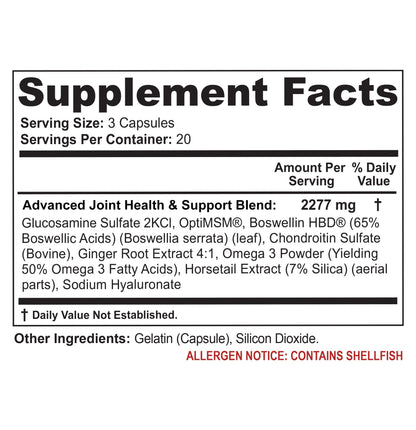 Flexacil Ultra (3 Bottles) Maximum Strength Joint Health & Support Supplement | Glucosami Flexacil UltraUS supplements