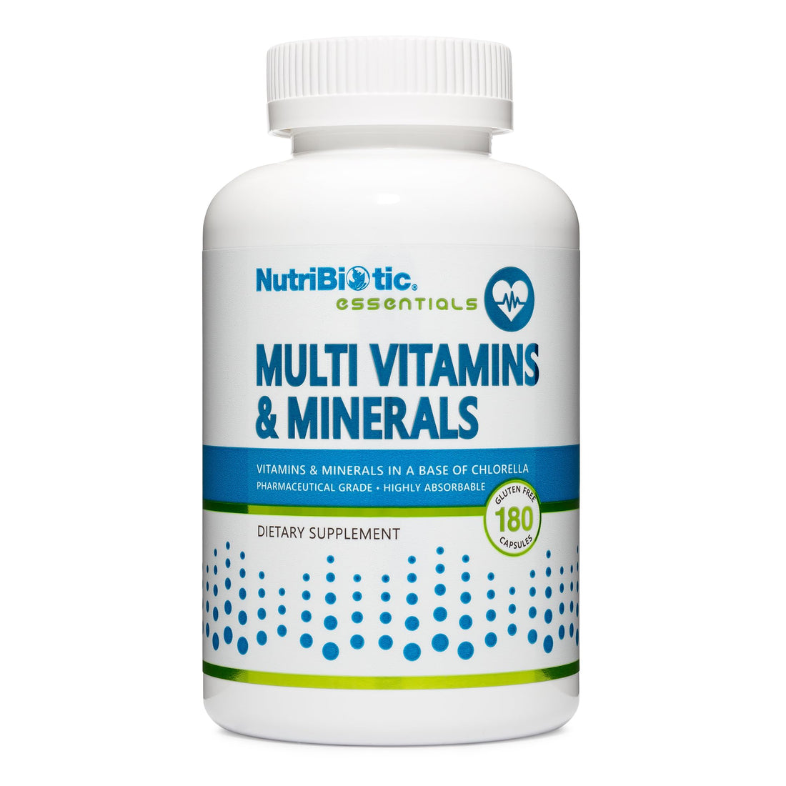 NutriBiotic – Multi Vitamins & Minerals, 180 Ct Capsules (Formerly Hypoallergenic Multiple) | 72 Pure Trace Elements in a Base of Chlorella | Pharmaceutical-Grade & Highly Absorbable | Gluten Free NutriBioticAu supplements