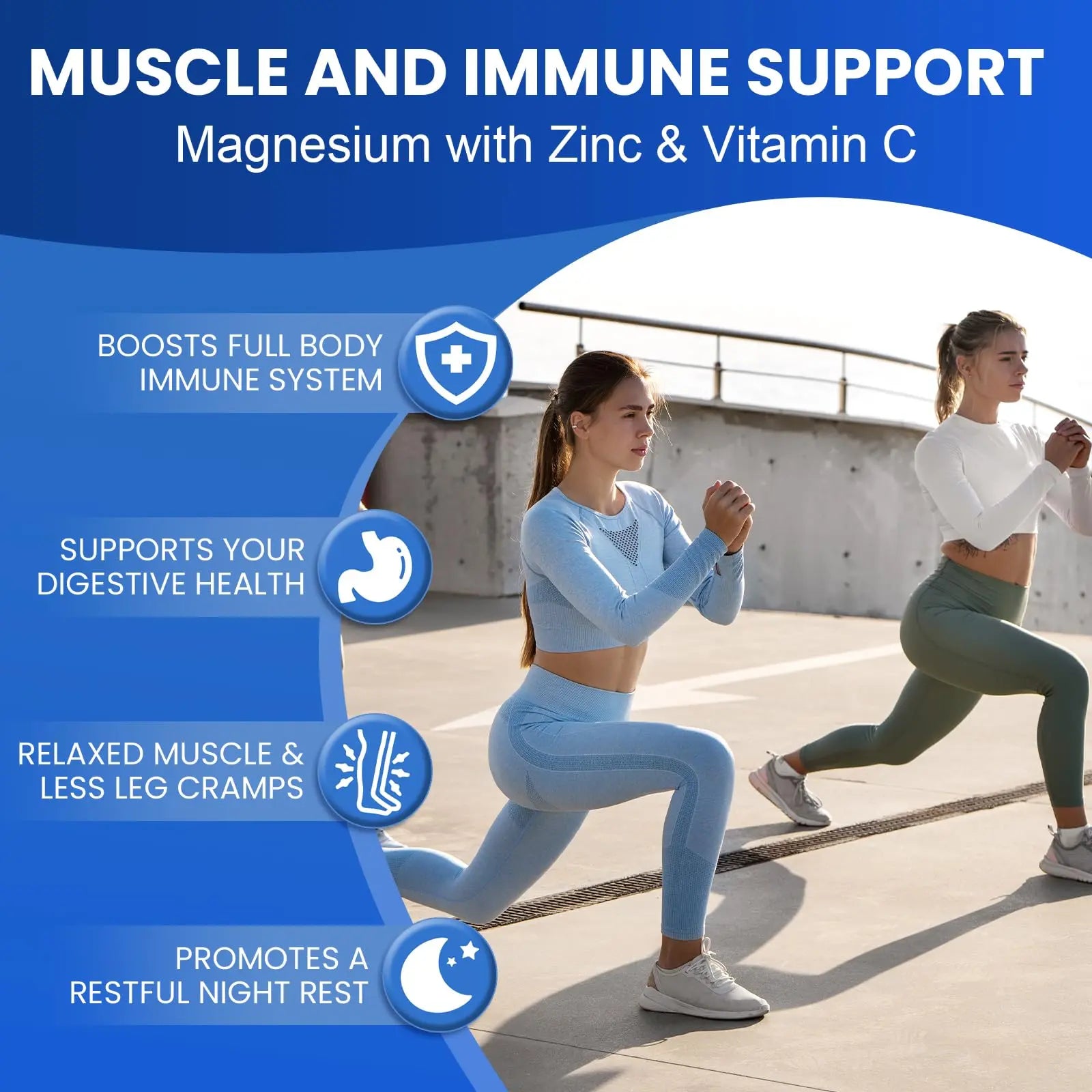 Magnesium Complex Supplement 8-in-1 Elemental 1000mg, Magnesium Glycinate, Malate & Citrate, Vegan, Non-GMO 90 Capsules MIRACLE OFFICIALnz supplements