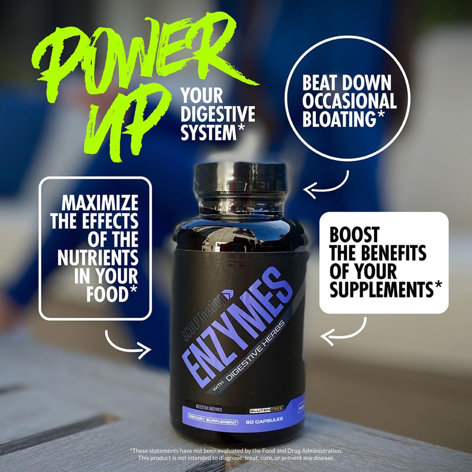 Sculpt Nation by V Shred Digestive Enzymes - Multi Enzyme for Digestion and Gut Health Sculpt NationUS supplements