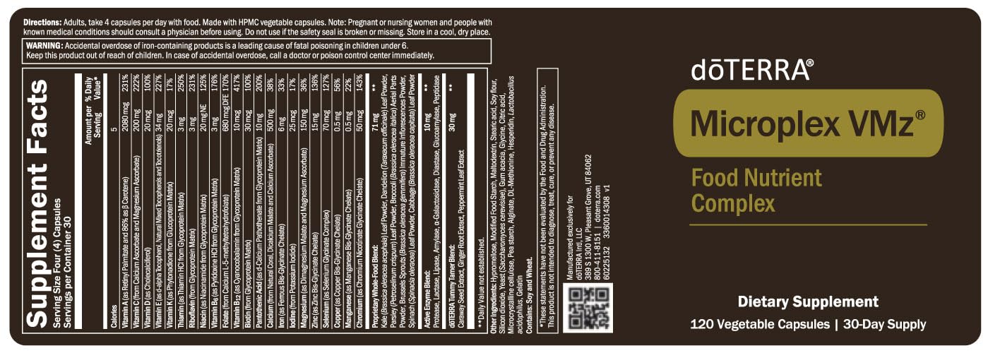 doTERRA MicroPlex VMz 120 Veggie Caps doTERRAAu supplements