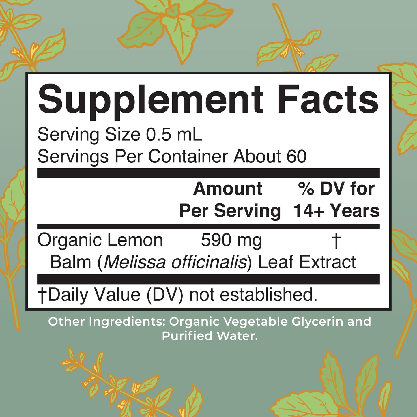 MaryRuth Organics Lemon Balm Leaf Liquid Extract | Mood Support | Relaxation | Calming | Nervine Herbal | Lemon Balm Tincture | USDA Organic | Vegan | Non-GMO | Gluten Free | 1 Fl Oz MARYRUTH'SUS supplements
