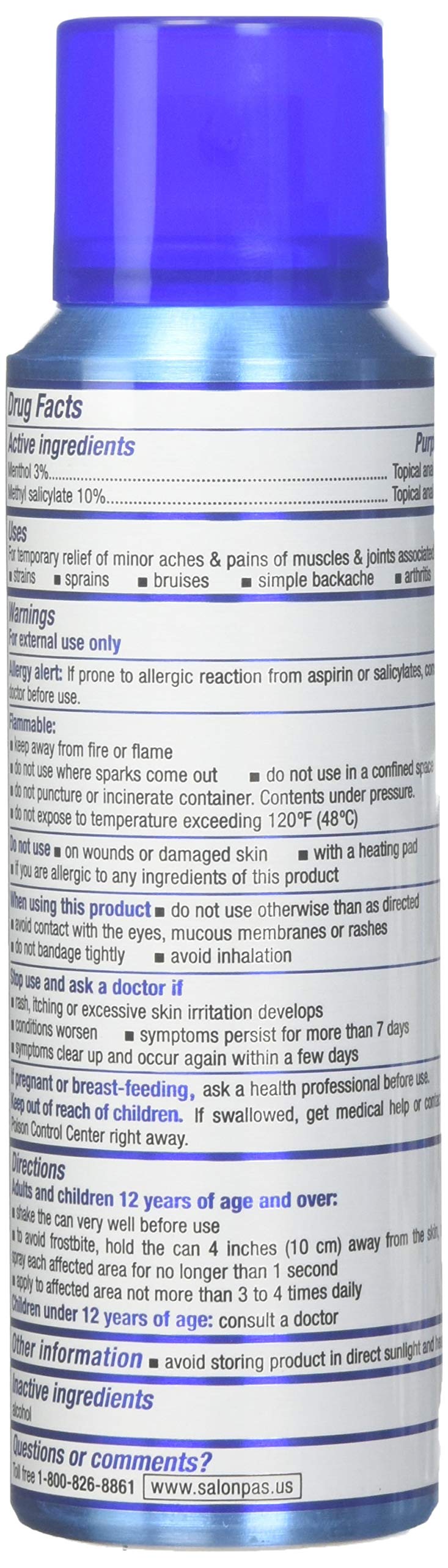 Salonpas Pain Relieving Jet Spray 4 oz (Pack of 3) SalonpasAu supplements