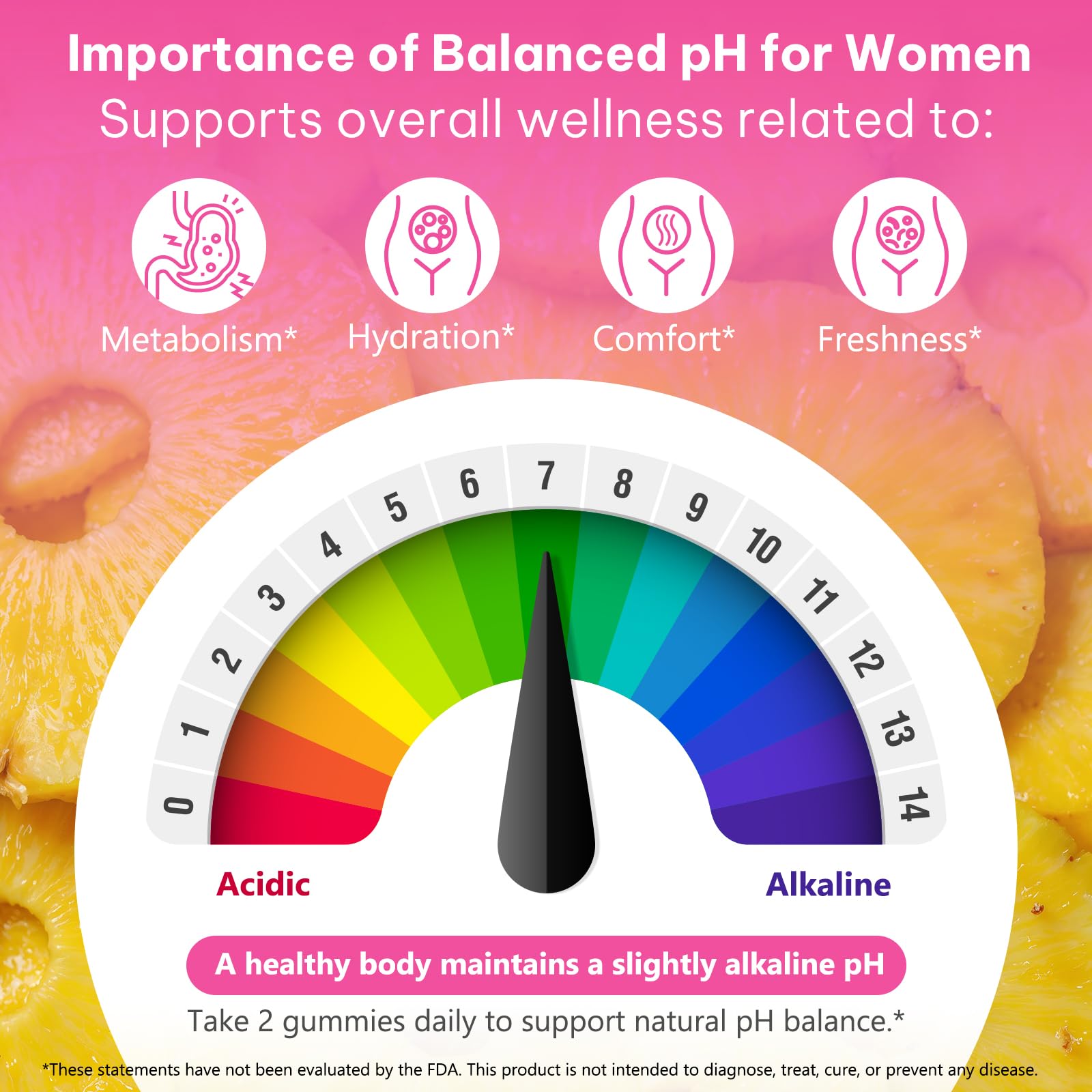 KITNOBLIS Feminine Probiotic Gummies with Slippery Elm- Pineapple Gummies for Women pH Balance, Gut Health & Immune Supports | with Prebiotics & Lactobacillus Blend (60 Gummies) KITNOBLISAu supplements