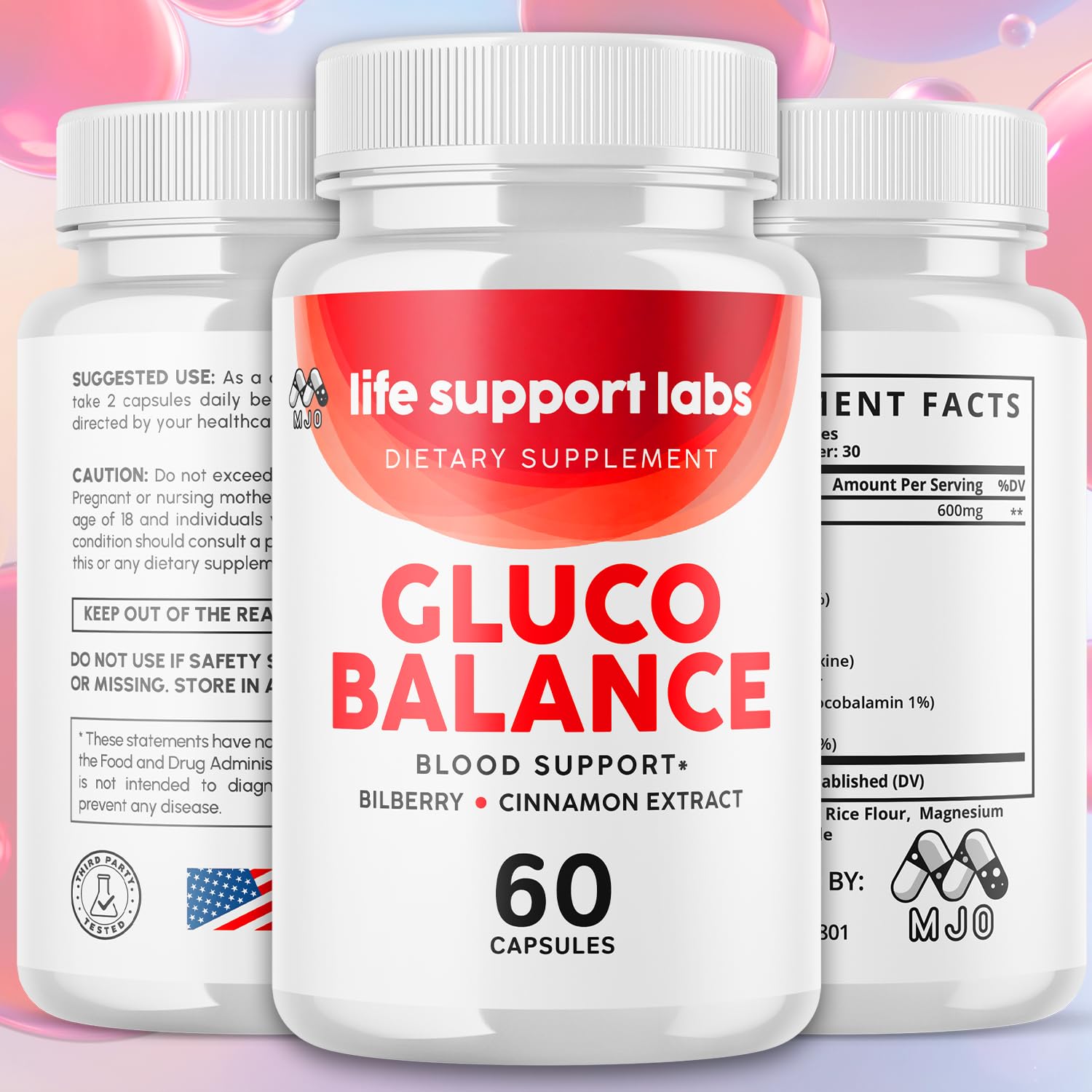 Life Support Labs Capsules, Official LifeSupportLabs Blood Health Pills with All Natural Ingredients, Life Support Labs Advanced Health & Wellness with Premium Vitamins for Women & Men (60 Capsules) MJOAu supplements