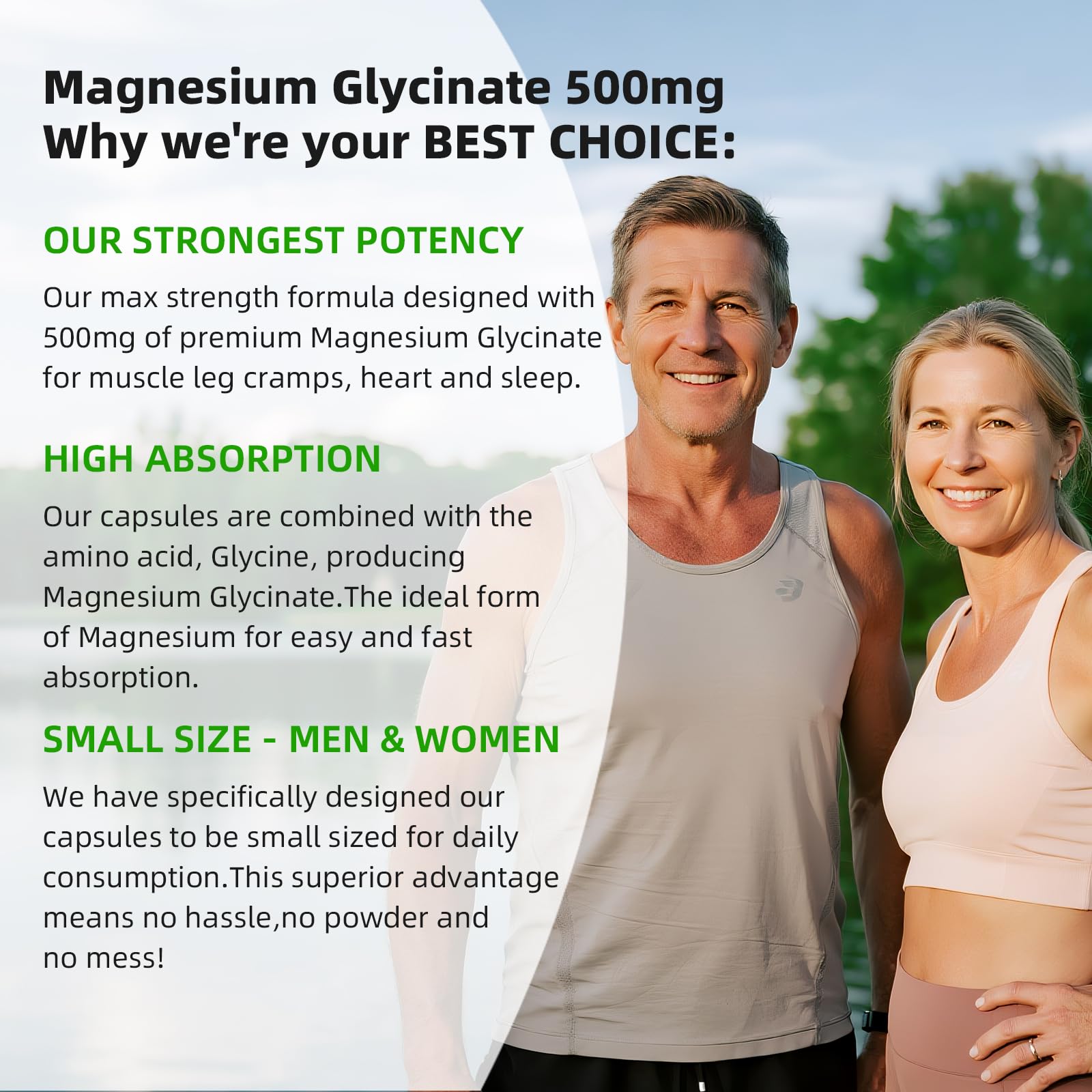 Magnesium Glycinate 500mg Softgels Supplement, Small Easy to Swallow Magnesium Gelcaps High Absorption for Night Leg&Sleep Support, Muscle&Bone, Calm, Non GMO, 120 Gelcaps, 60 Day Supply AlliwiseAu supplements
