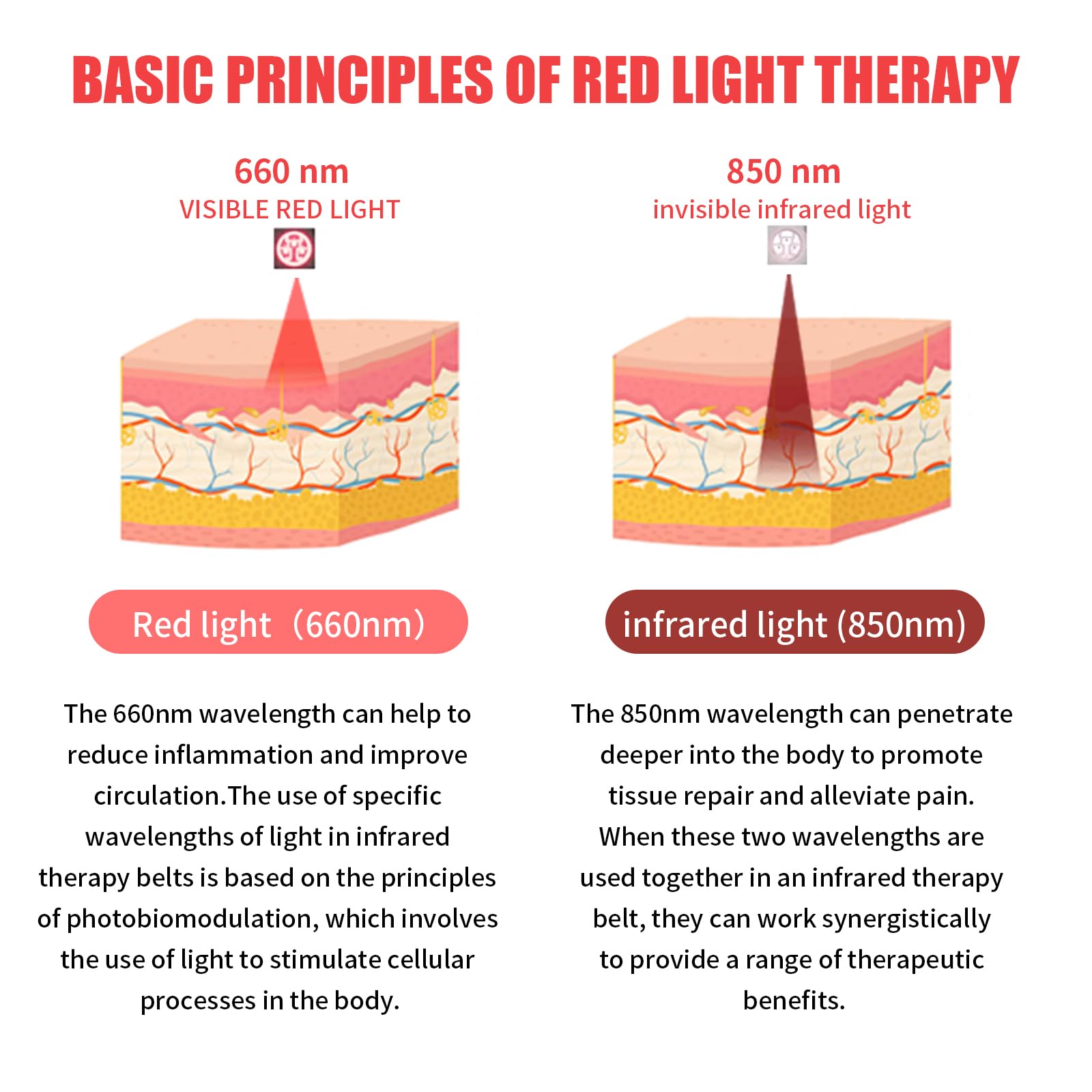 Red Light Infrared Therapy Belt: Pain Relief Device LED Red Light Therapy Lamp Near Body Large Pad Wrap ADVARAYSAu supplements