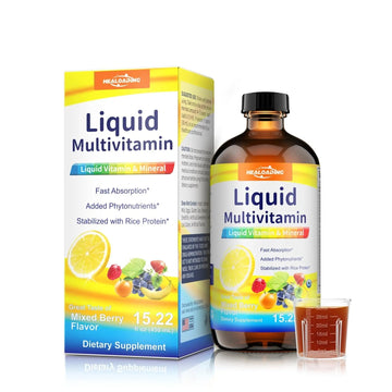 HEALOADING Nutritious Liquid Multivitamin for Women：Liquid Multi Vitamin with Amino Acids Zinc Selenium Mixed Fruit Flavor HEALOADINGAu supplements