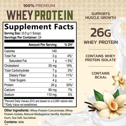 Nature's Protein Powder, 100% Whey Protein Powder Isolate, Immune Support, BCAAs Nature's PeakUS supplements