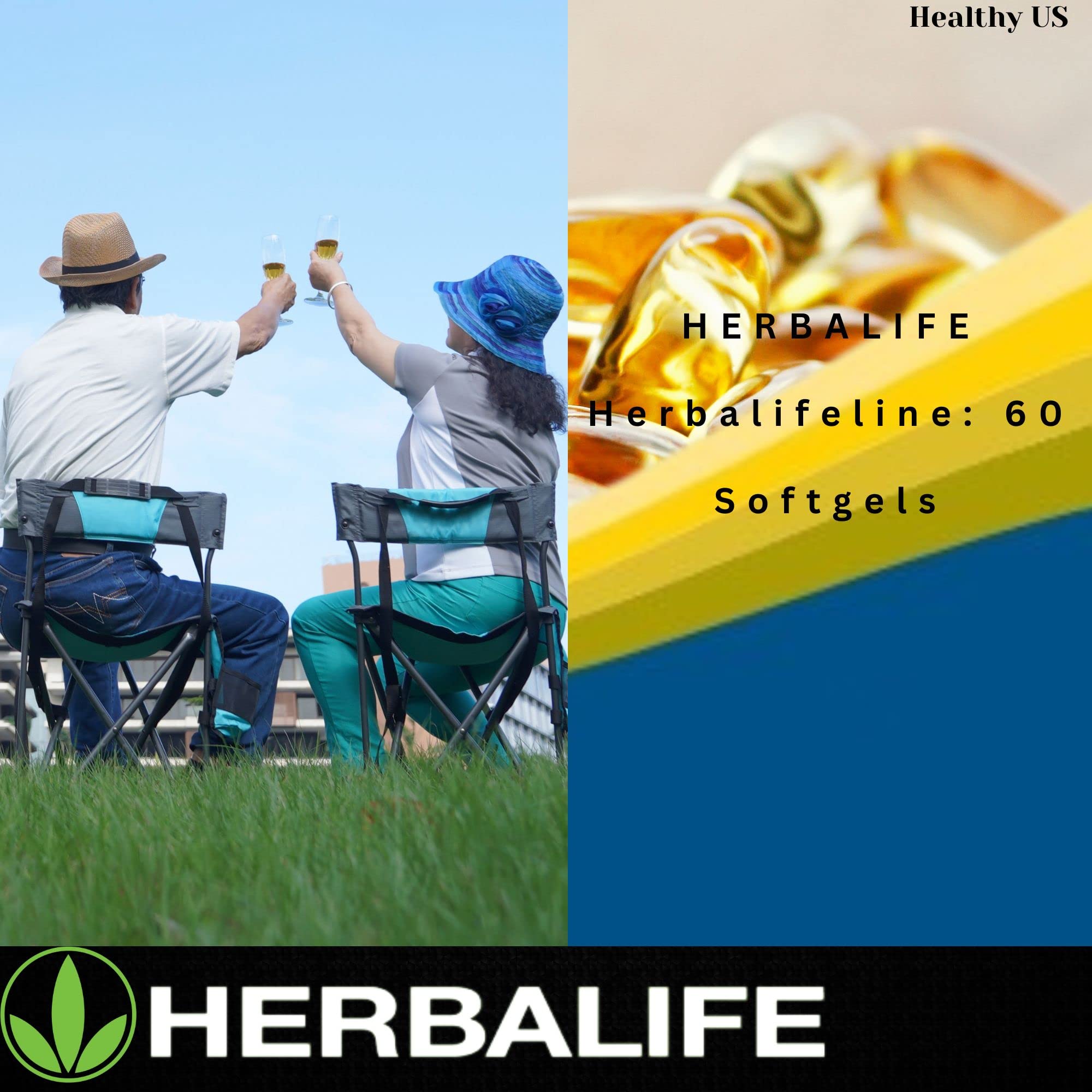 Herbalife Herbalifeline: 60 Softgels with Vitamin E, Marine Lipid Complex, Omega-3 Fatty HerbalifeUS supplements